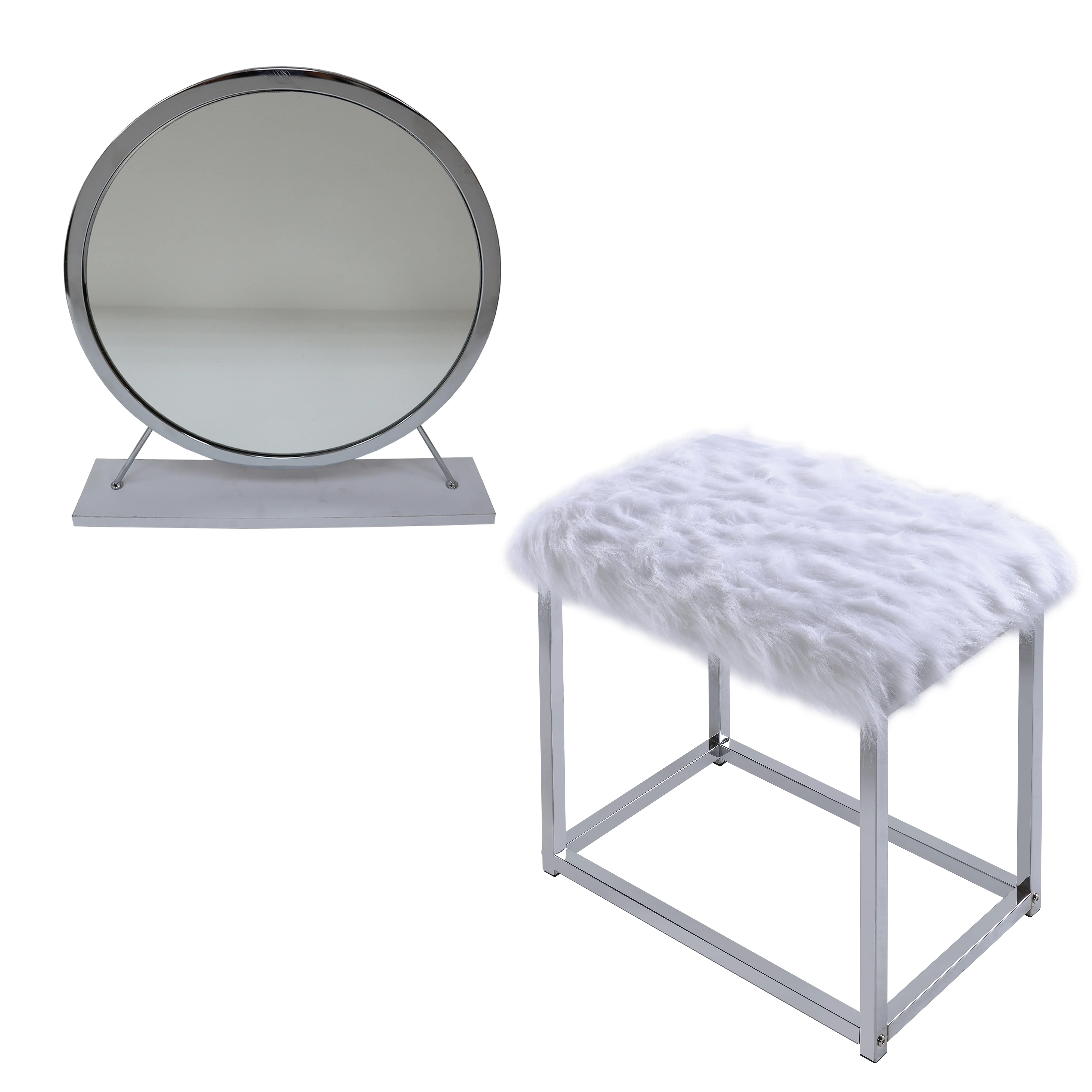 Adao Vanity Mirror & Stool - Image 6