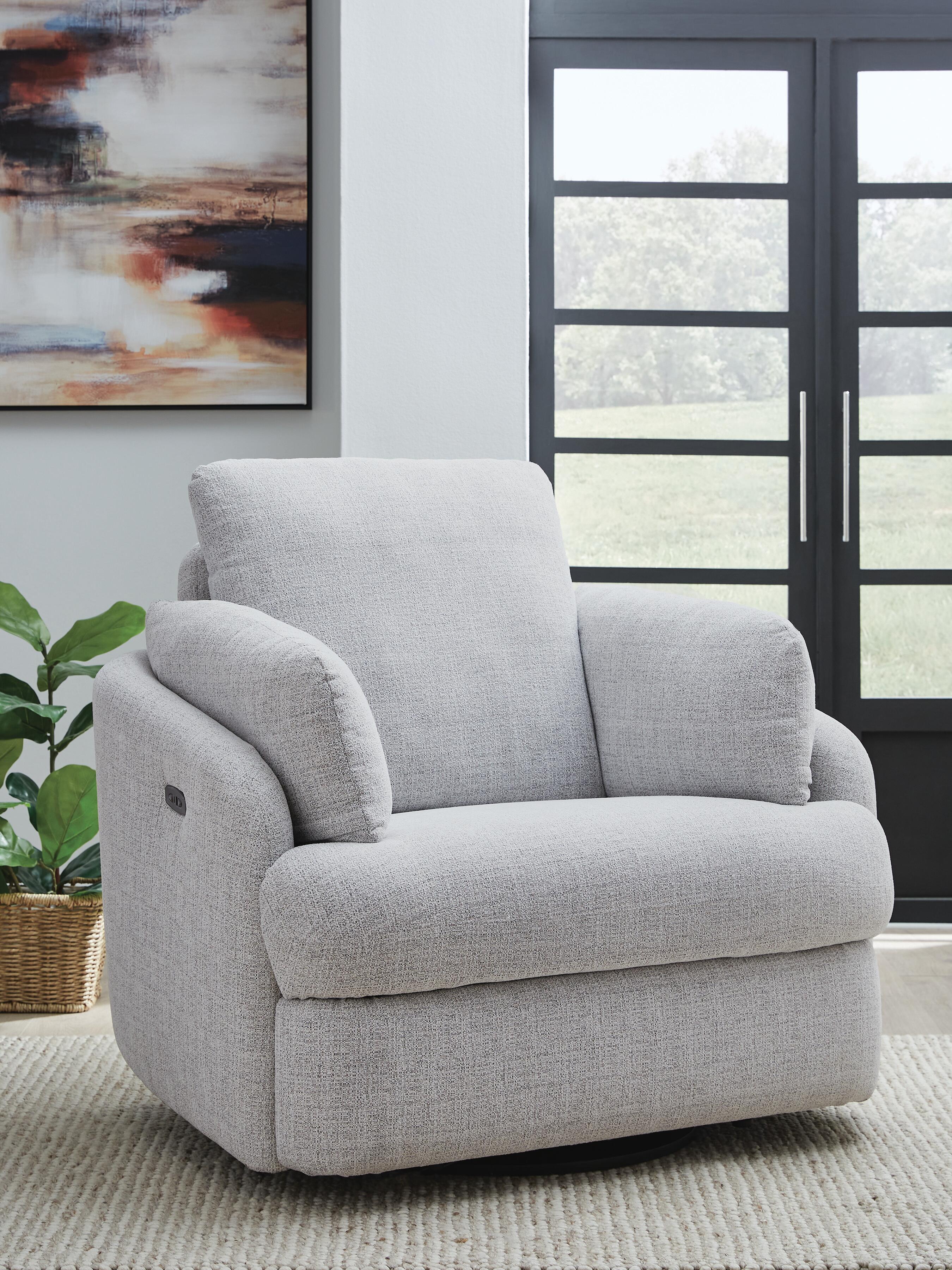 Alainmont Next-Gen Nuvella Swivel Power Recliner - Image 2