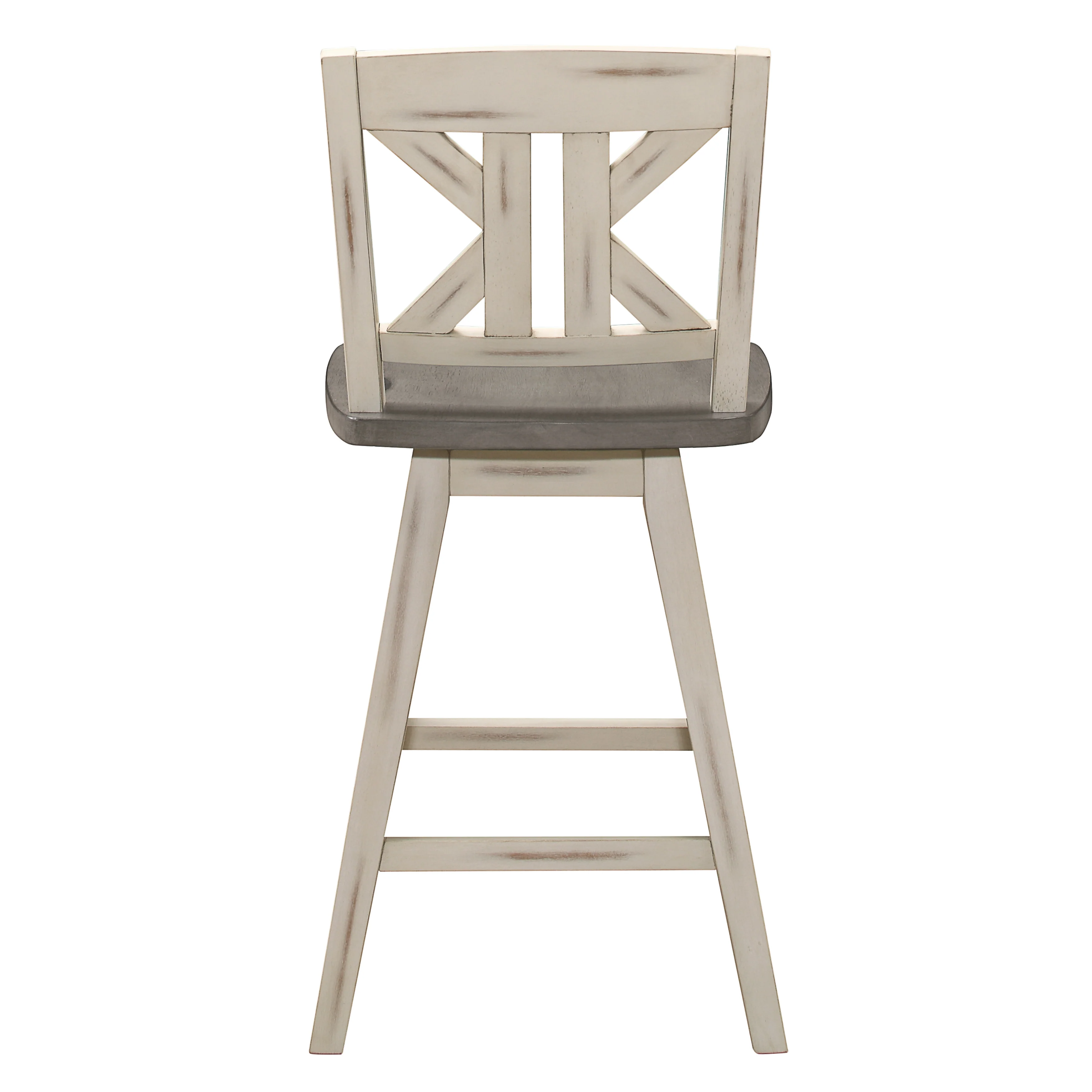 Amsonia Swivel Counter Height Chair in White/Gray - 5602-24WTS1 - Image 3