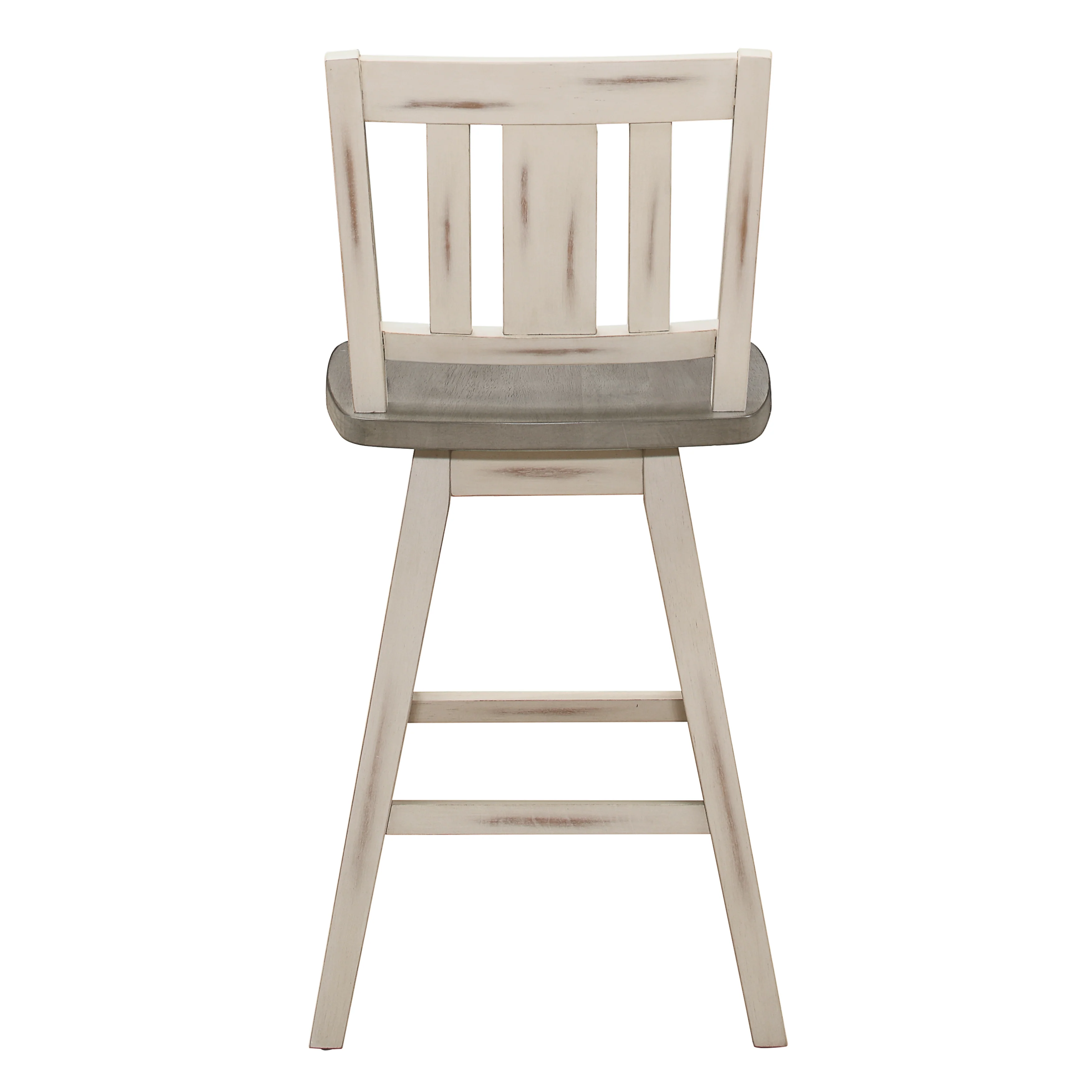 Amsonia Swivel Counter Height Chair in White/Gray - 5602-24WTS2 - Image 3