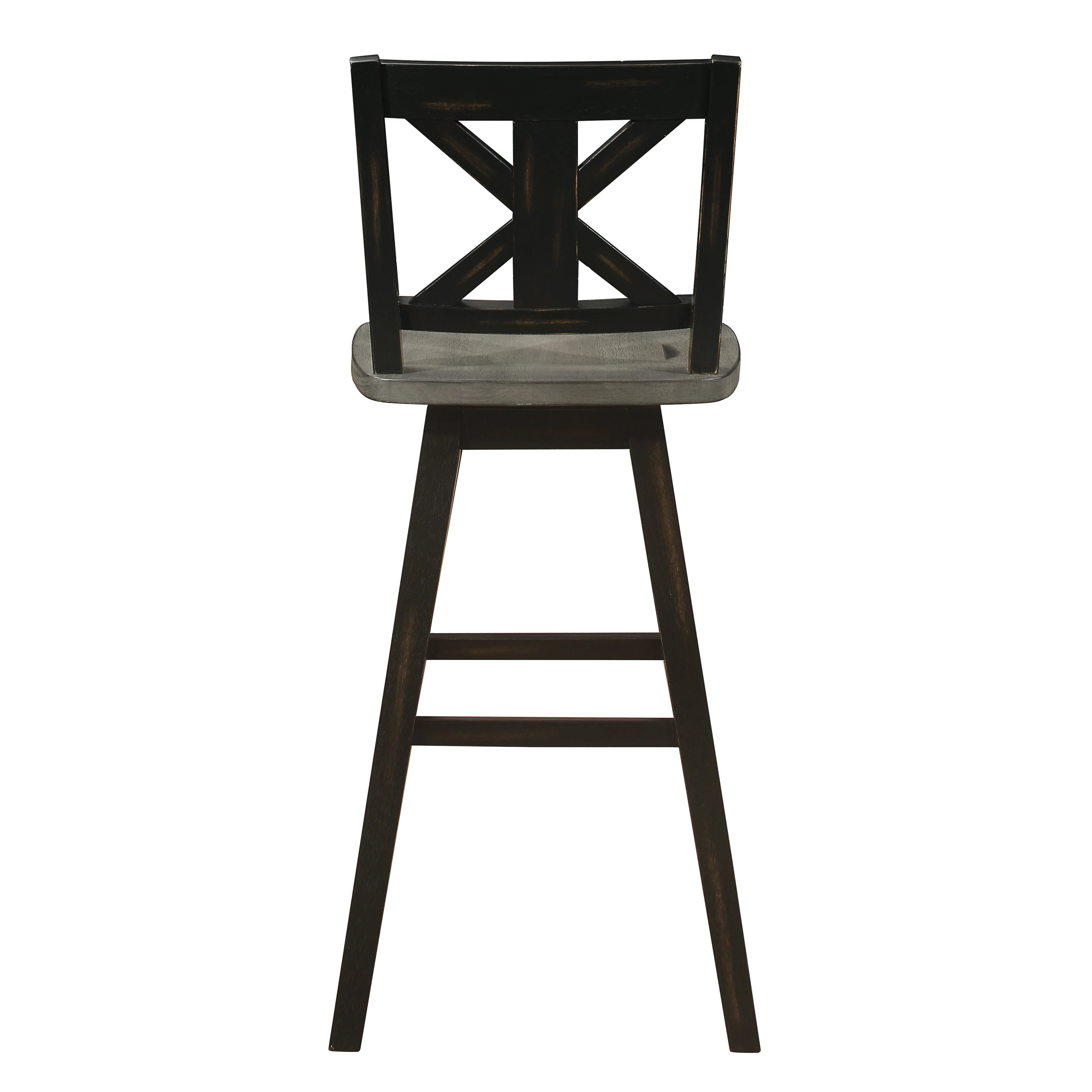 Amsonia Swivel Pub Height Chair in Black/Gray - 5602-29BK - Image 3