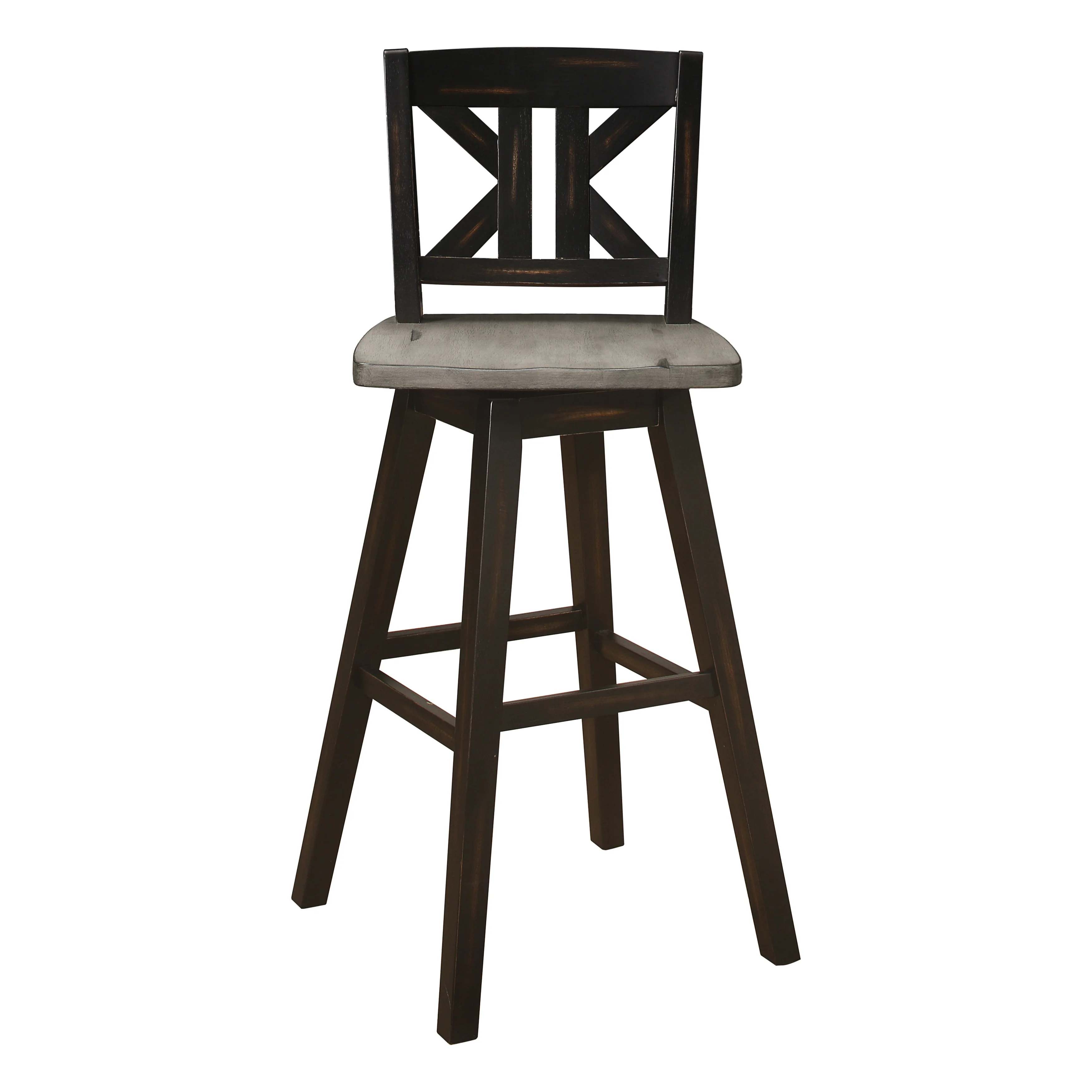 Amsonia Swivel Pub Height Chair in Black/Gray - 5602-29BKS1 - Image 4