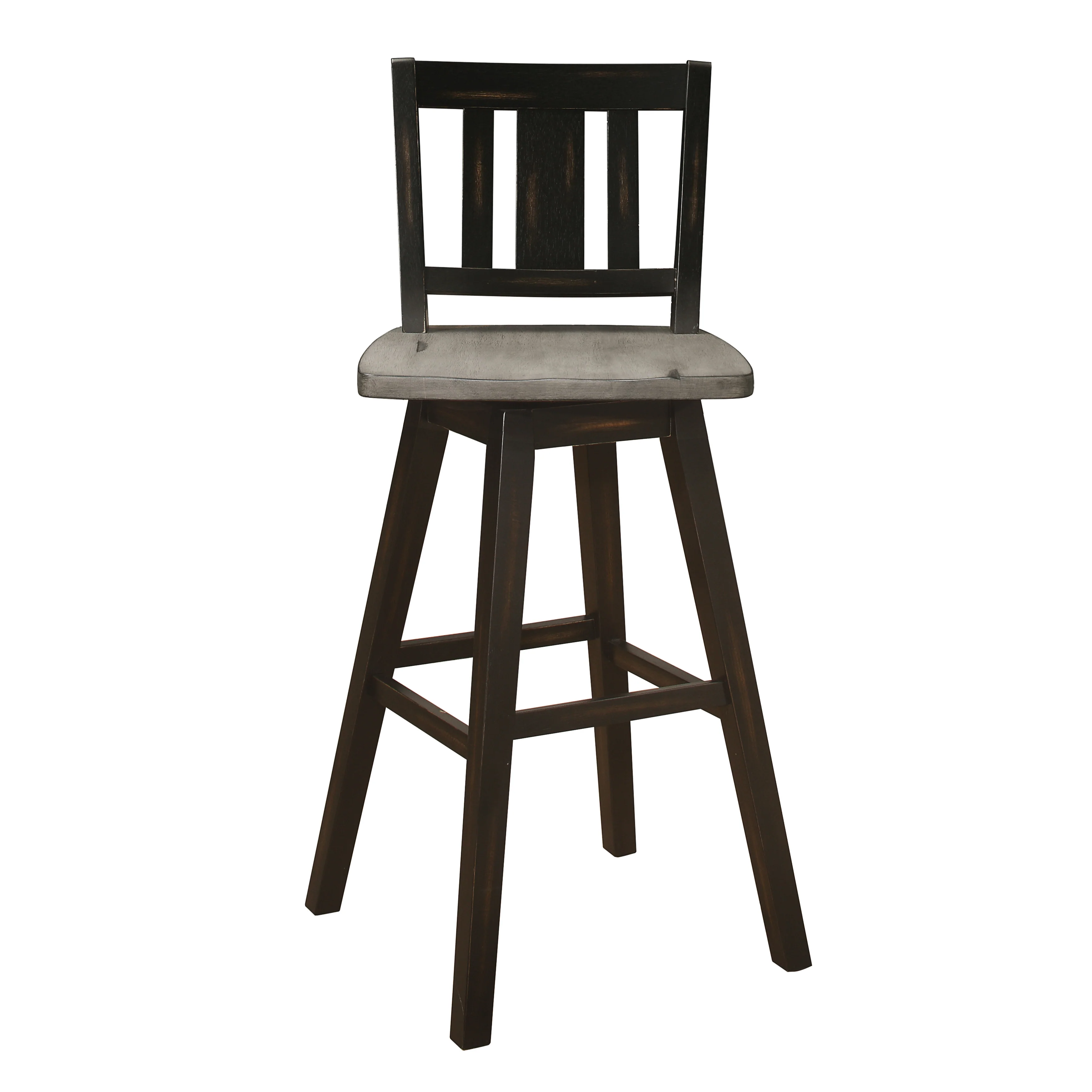 Amsonia Swivel Pub Height Chair in Black/Gray - 5602-29BKS2 - Image 4