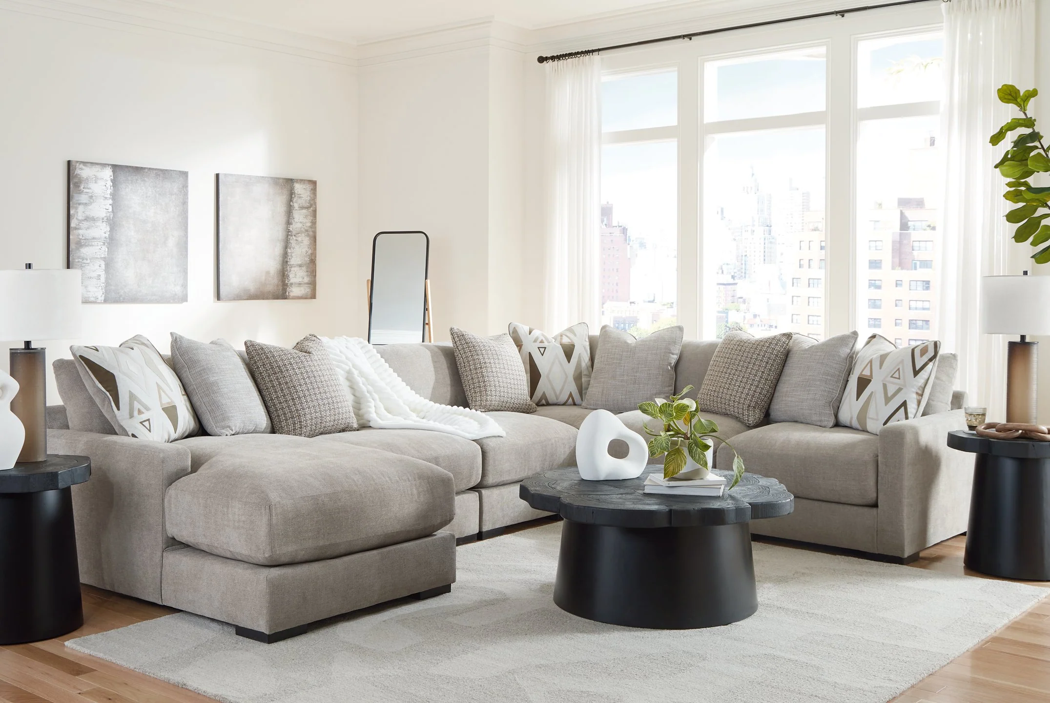 Aslan Court Sectional with Chaise - Image 41