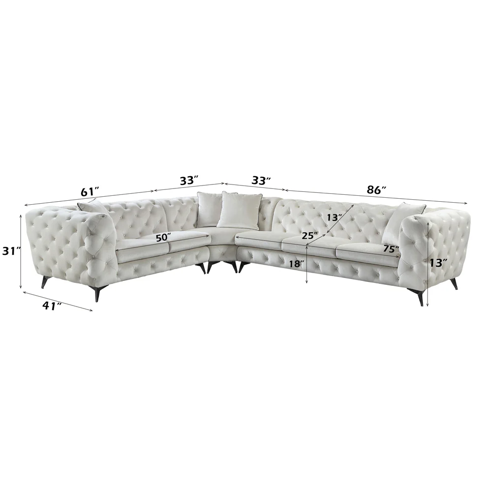 Atronia Sectional Sofa w/4 Pillows - Image 8
