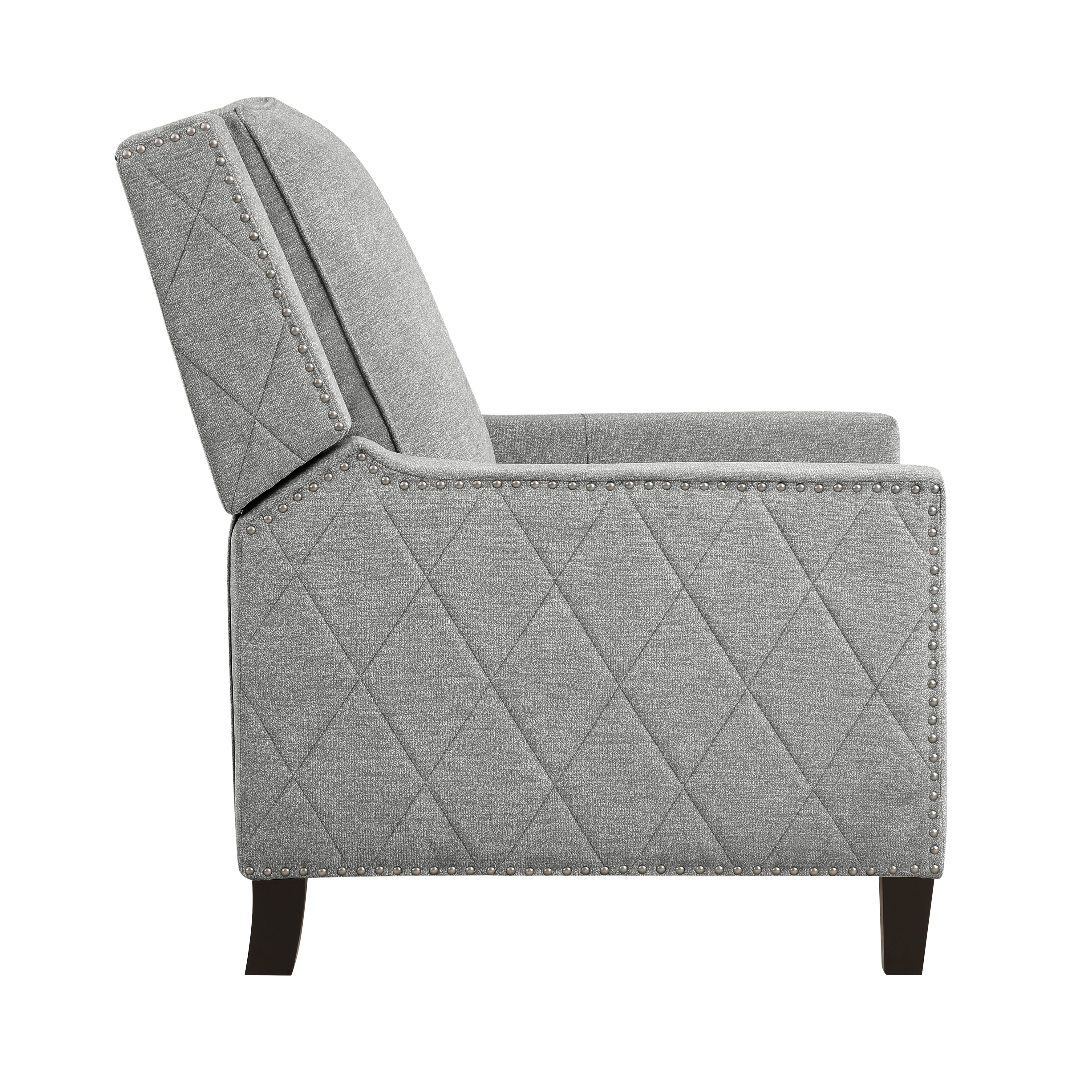 Banks Push Back Reclining Chair in Gray - 8505GY-1 - Image 3