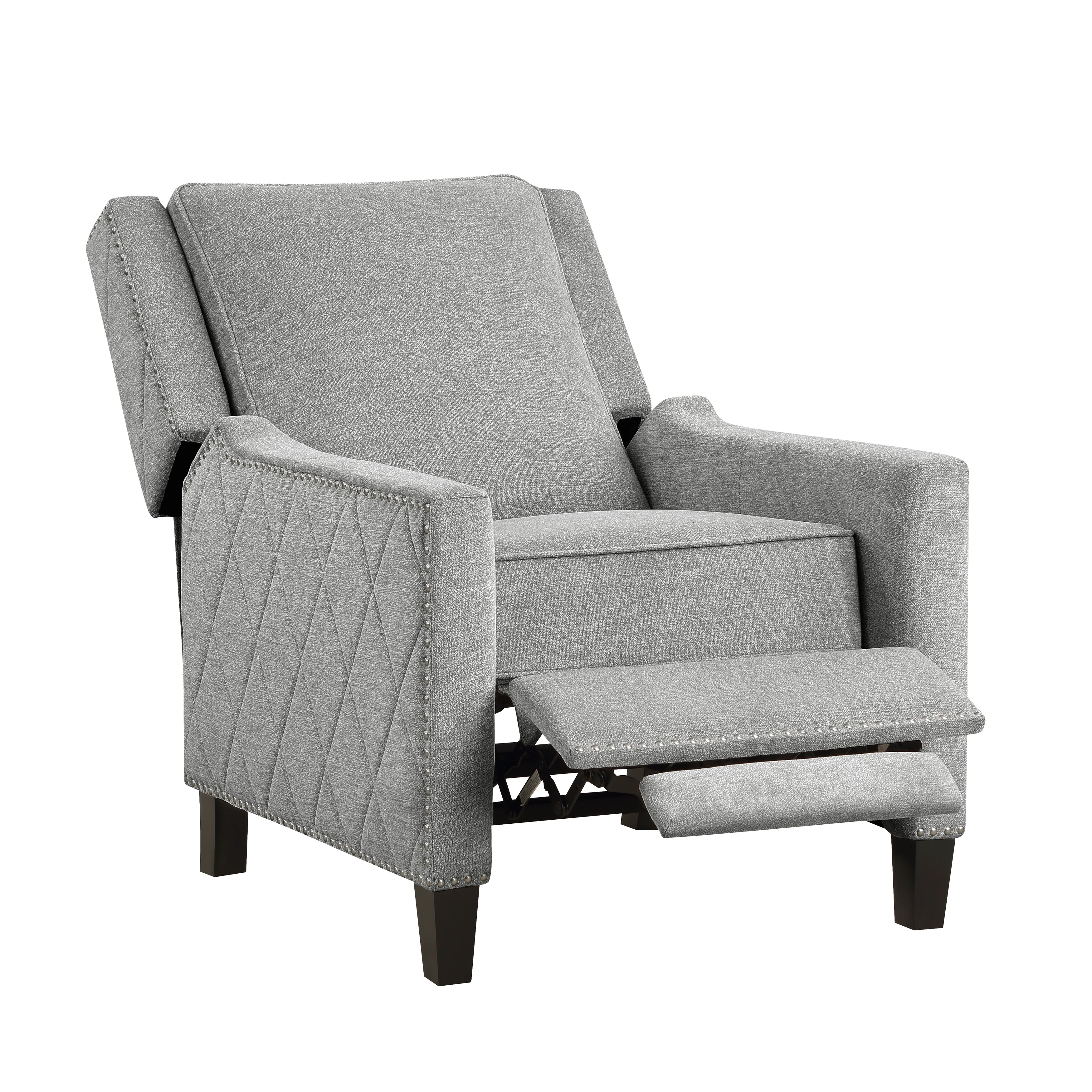 Banks Push Back Reclining Chair in Gray - 8505GY-1 - Image 5