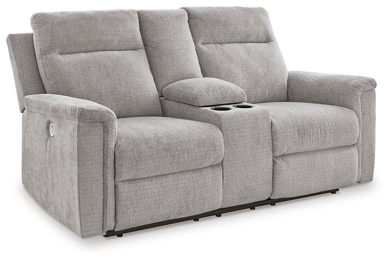 Barnsana Power Reclining Loveseat with Console - Image 14