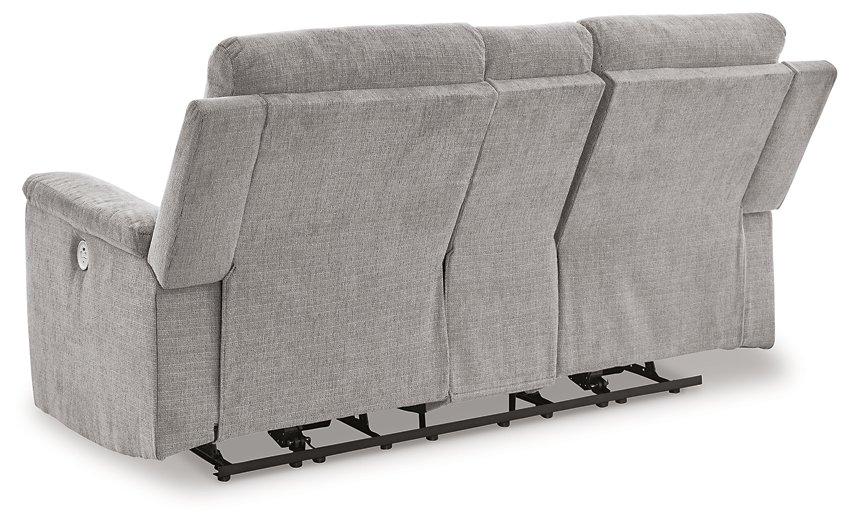 Barnsana Power Reclining Loveseat with Console - Image 17