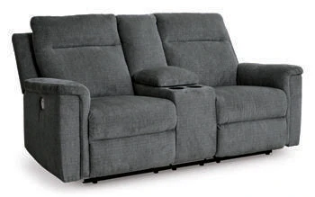 Barnsana Power Reclining Loveseat with Console - Image 3