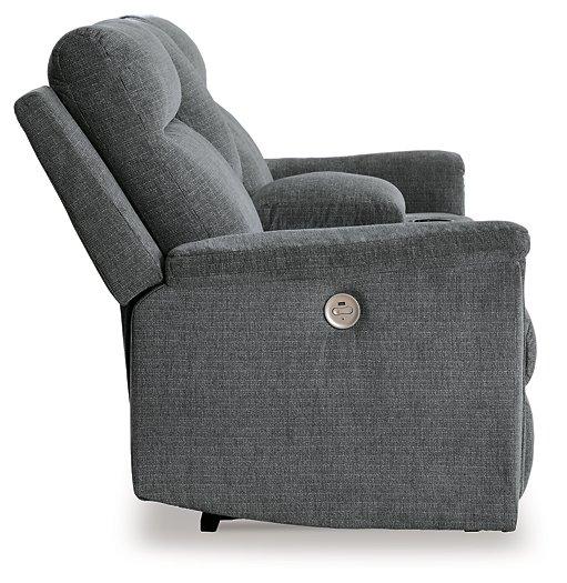 Barnsana Power Reclining Loveseat with Console - Image 7