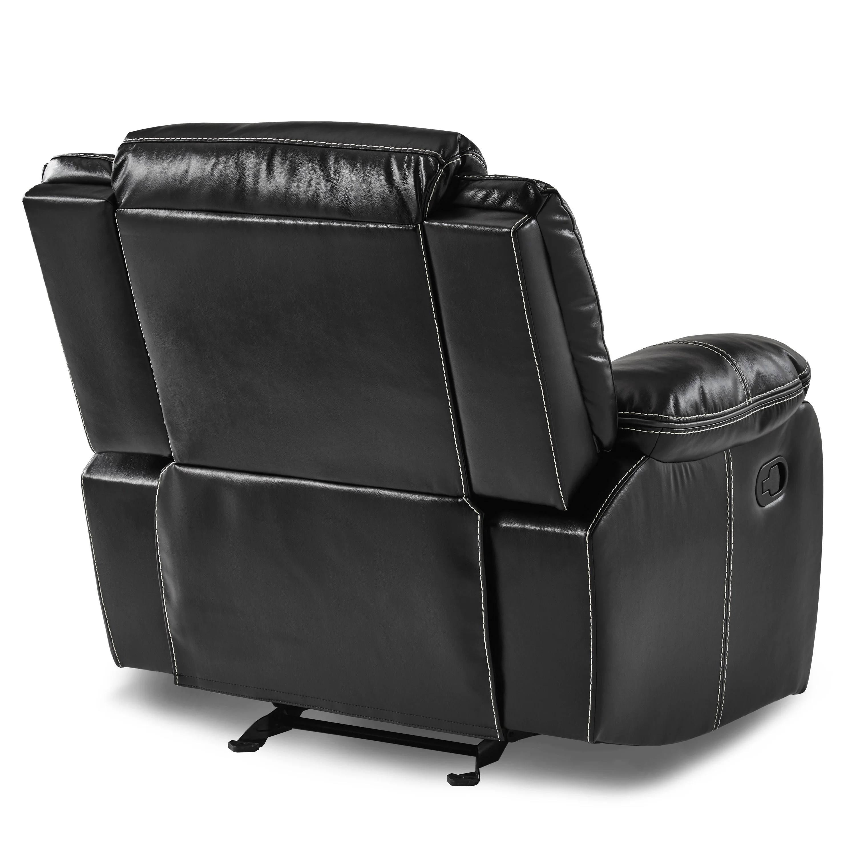 Bastrop Glider Reclining Chair in Black - 8230BLK-1 - Image 4