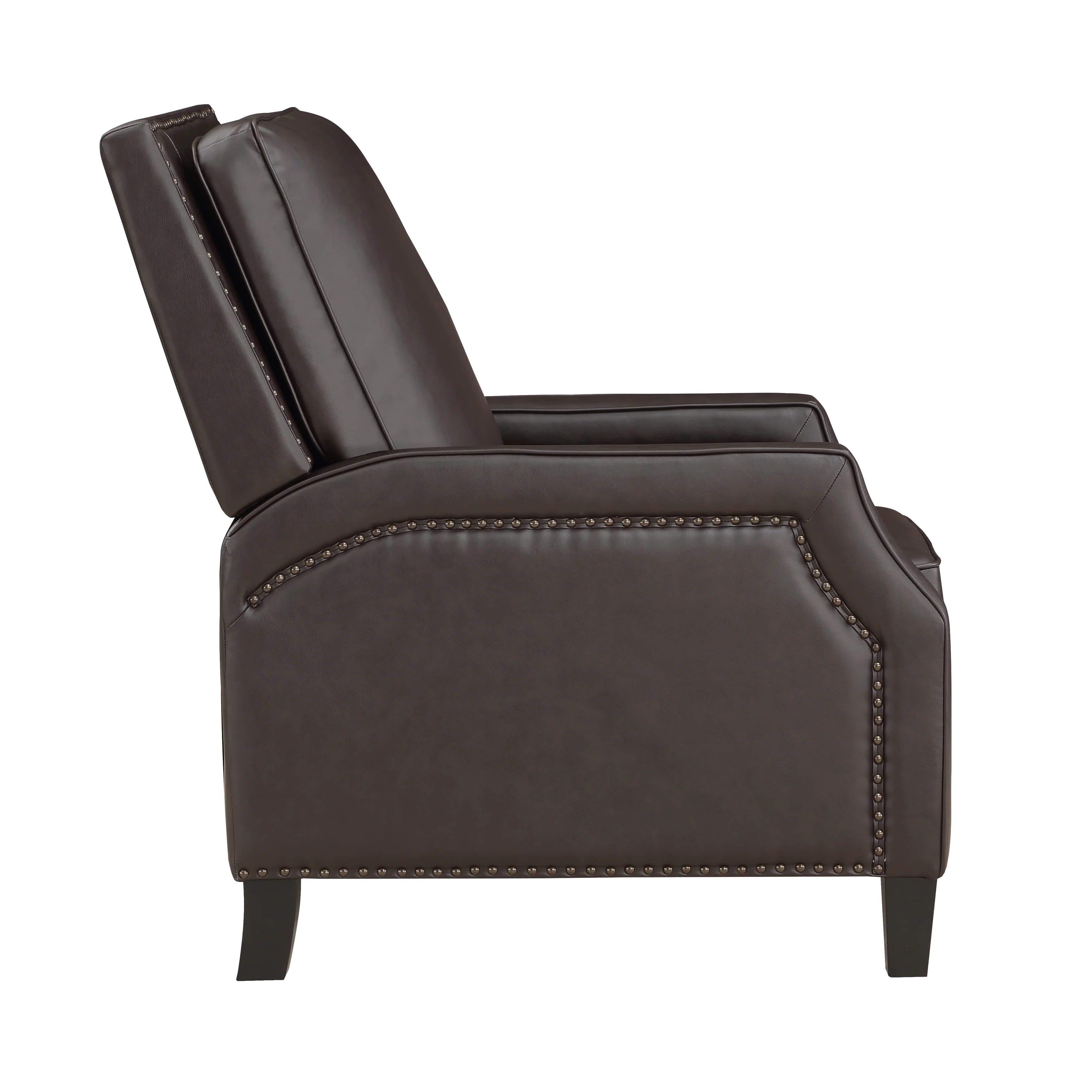 Berenson Push Back Reclining Chair in Brown - 8504DBR-1 - Image 3