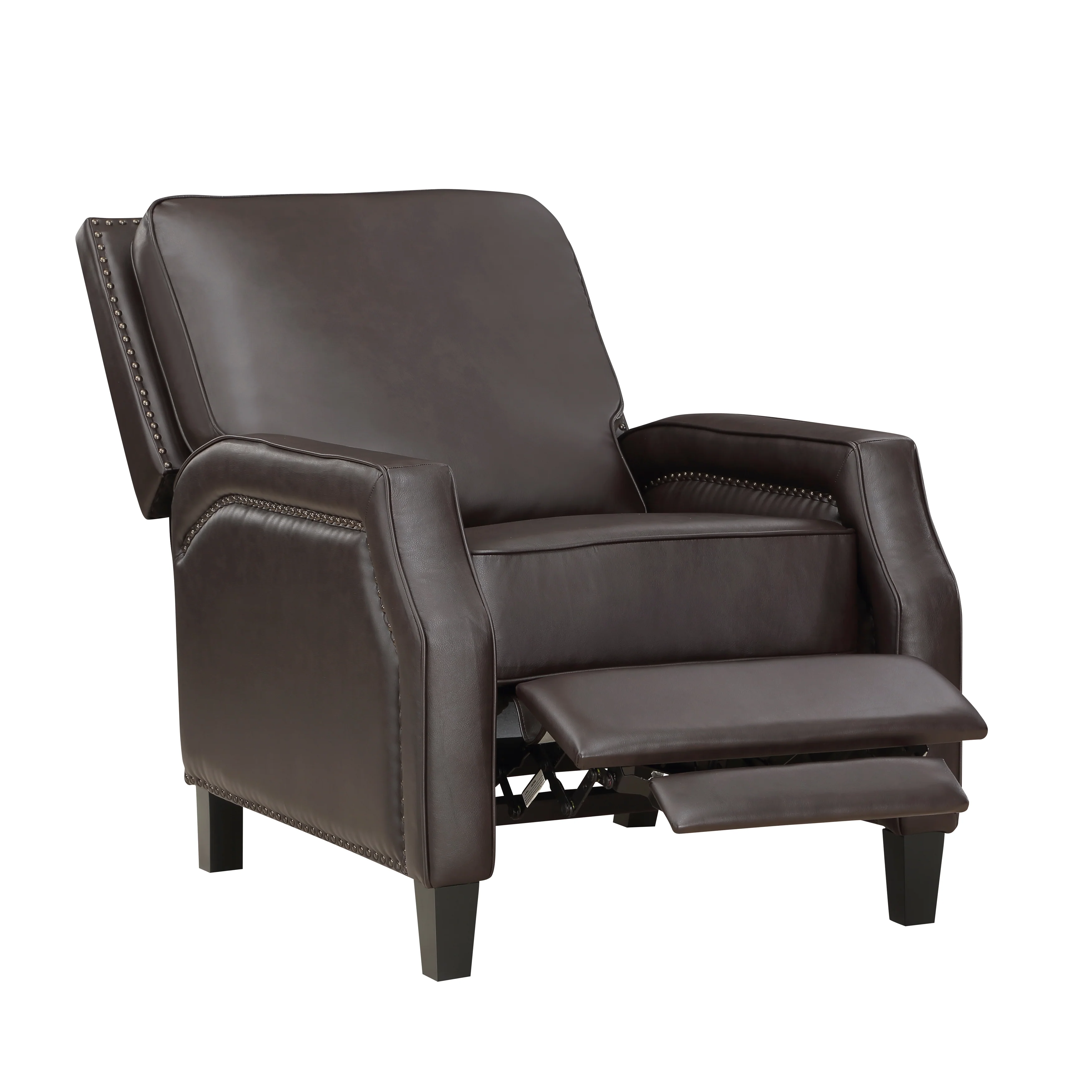 Berenson Push Back Reclining Chair in Brown - 8504DBR-1 - Image 5