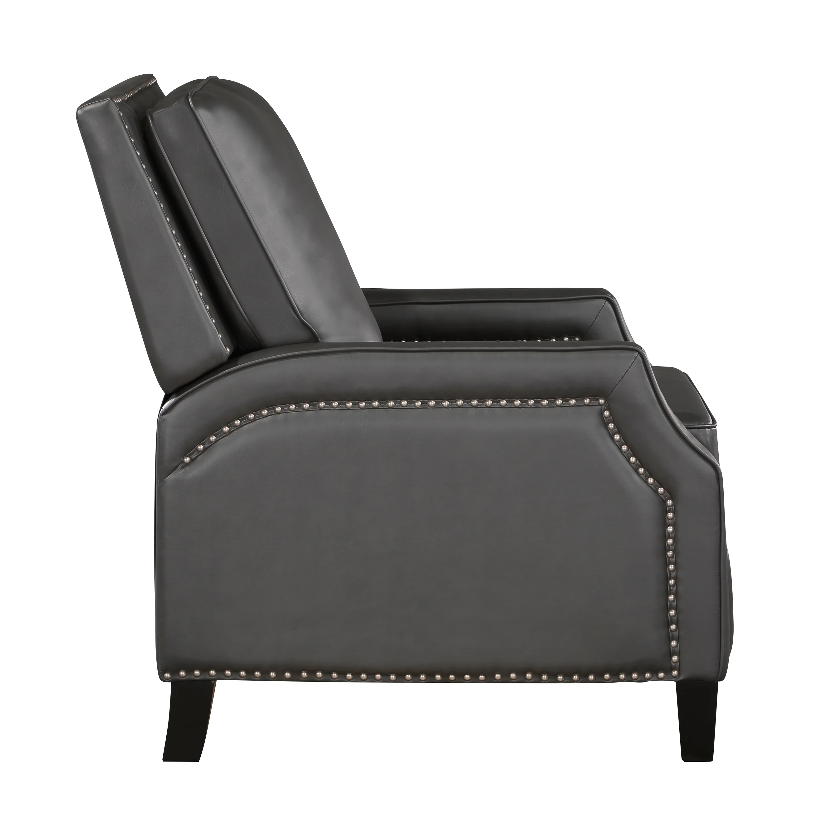 Berenson Push Back Reclining Chair in Gray - 8504GRY-1 - Image 3