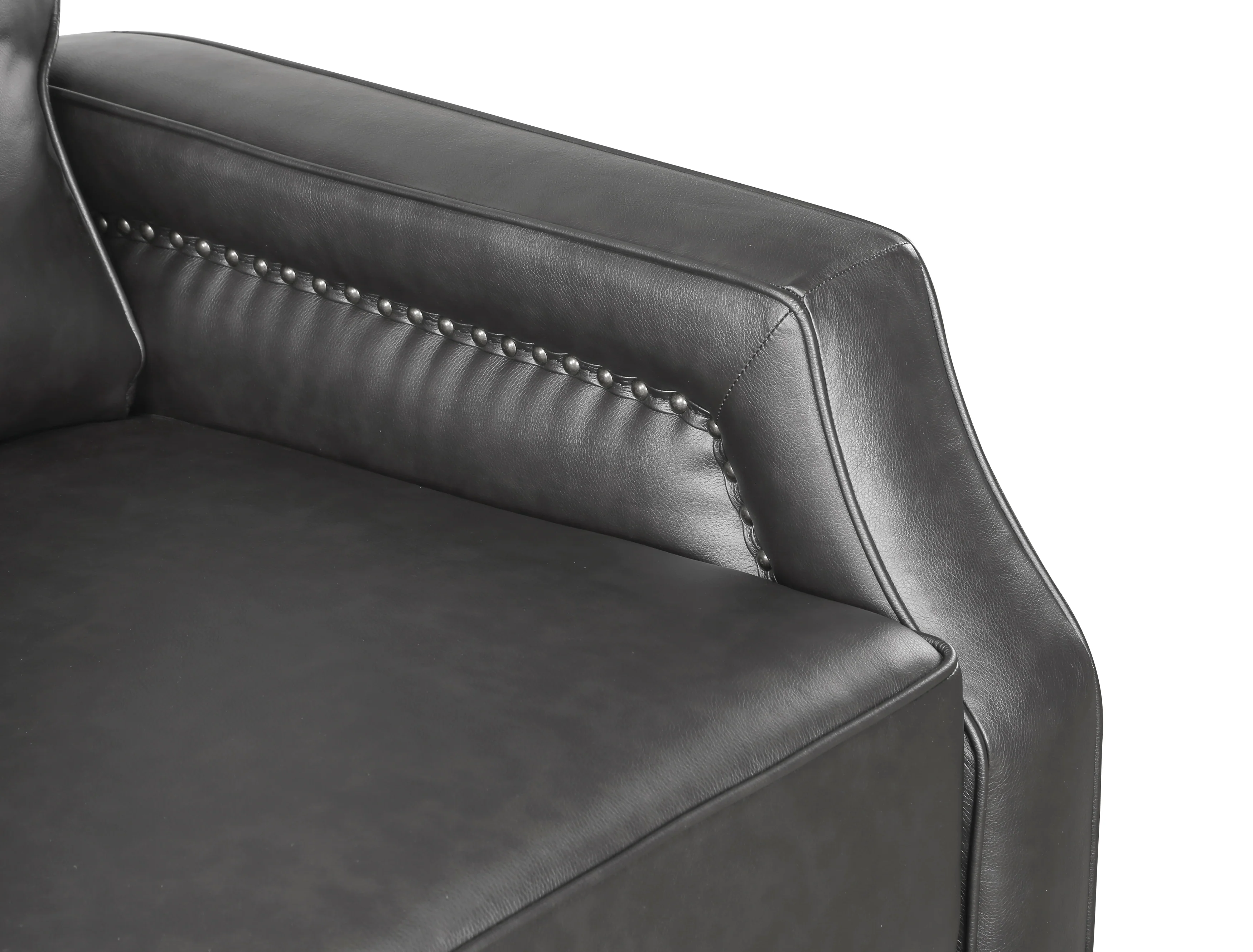 Berenson Push Back Reclining Chair in Gray - 8504GRY-1 - Image 6