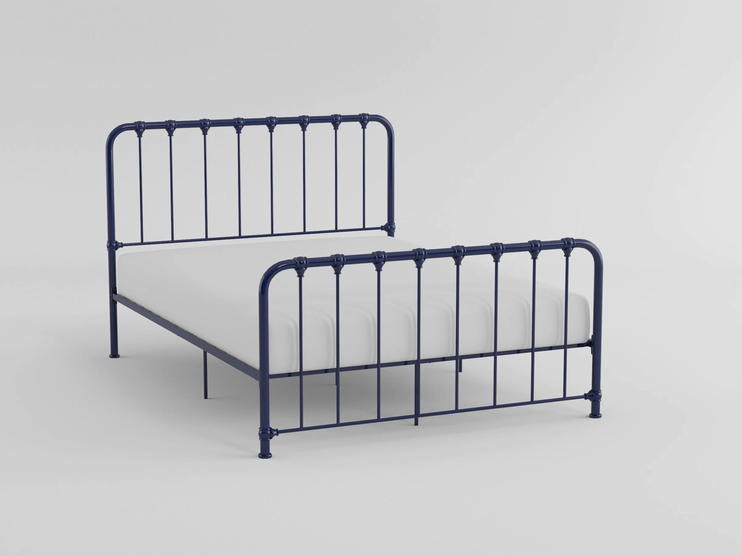 Bethany Queen Platform Bed in Blue - 1571BU-1 - Image 5