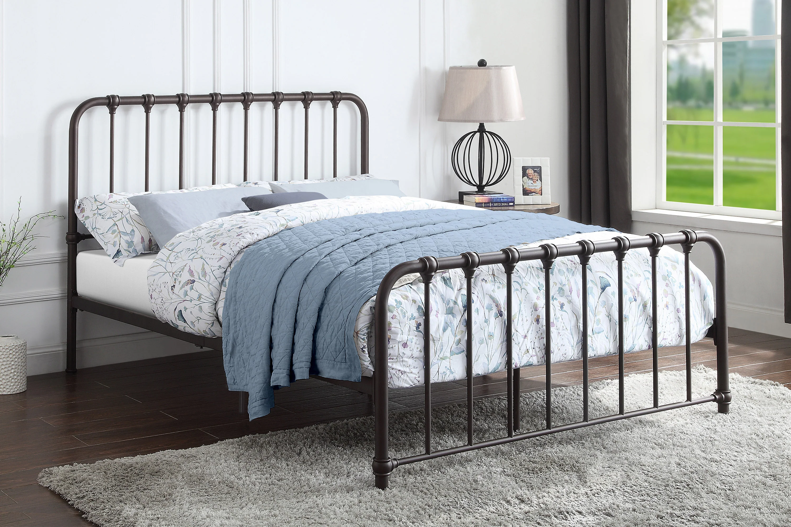 Bethany Queen Platform Bed in Dark Bronze - 1571DZ-1 - Image 3