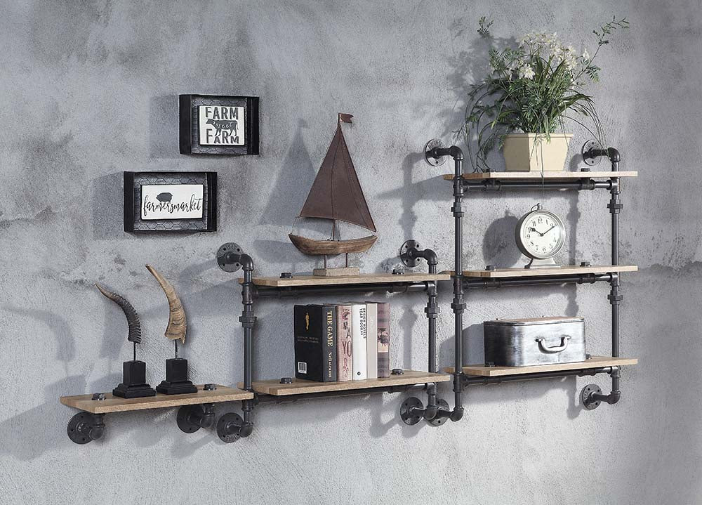 Brantley Wall Rack w/2 Shelves - Image 4