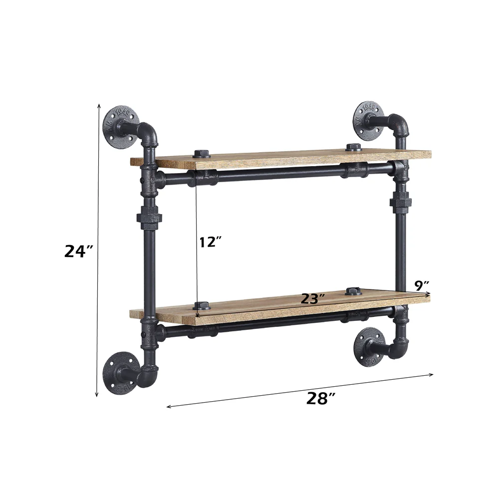 Brantley Wall Rack w/2 Shelves - Image 7
