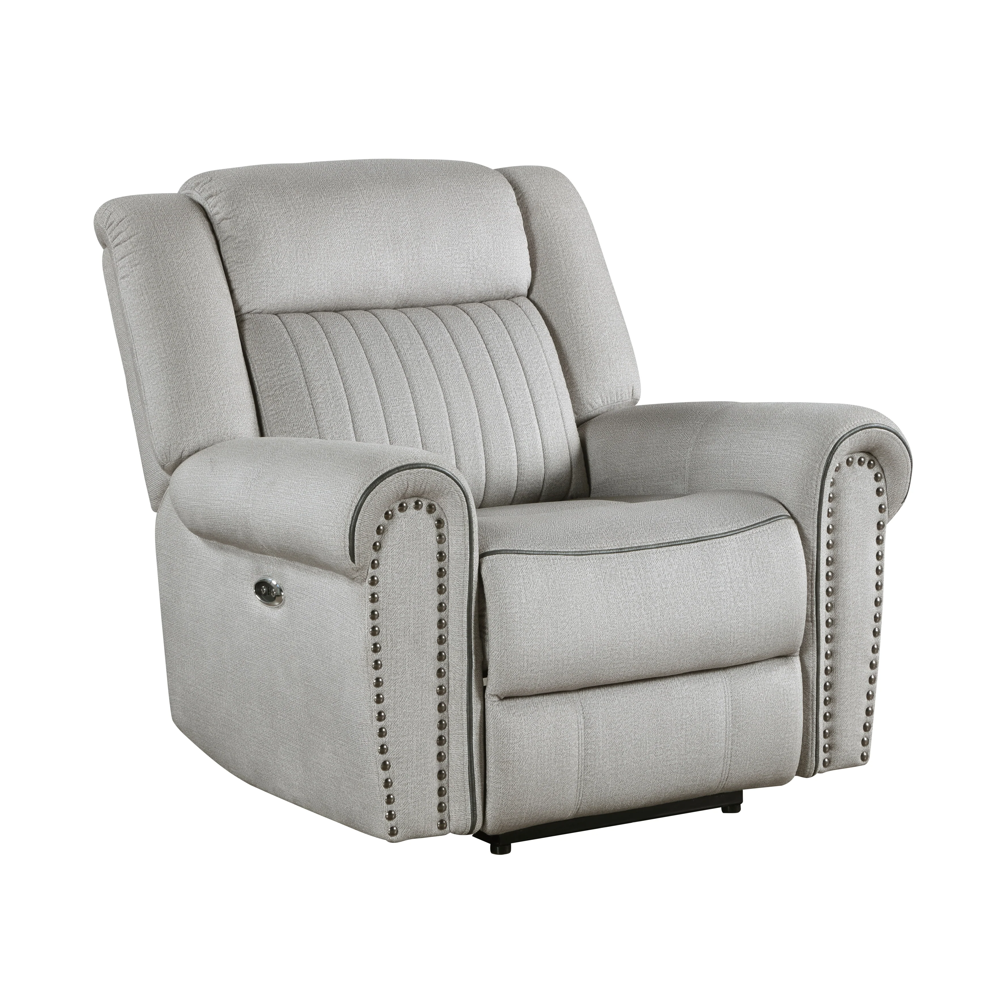 Brennen Power Reclining Chair in Gray - 9204MT-1PW - Image 2