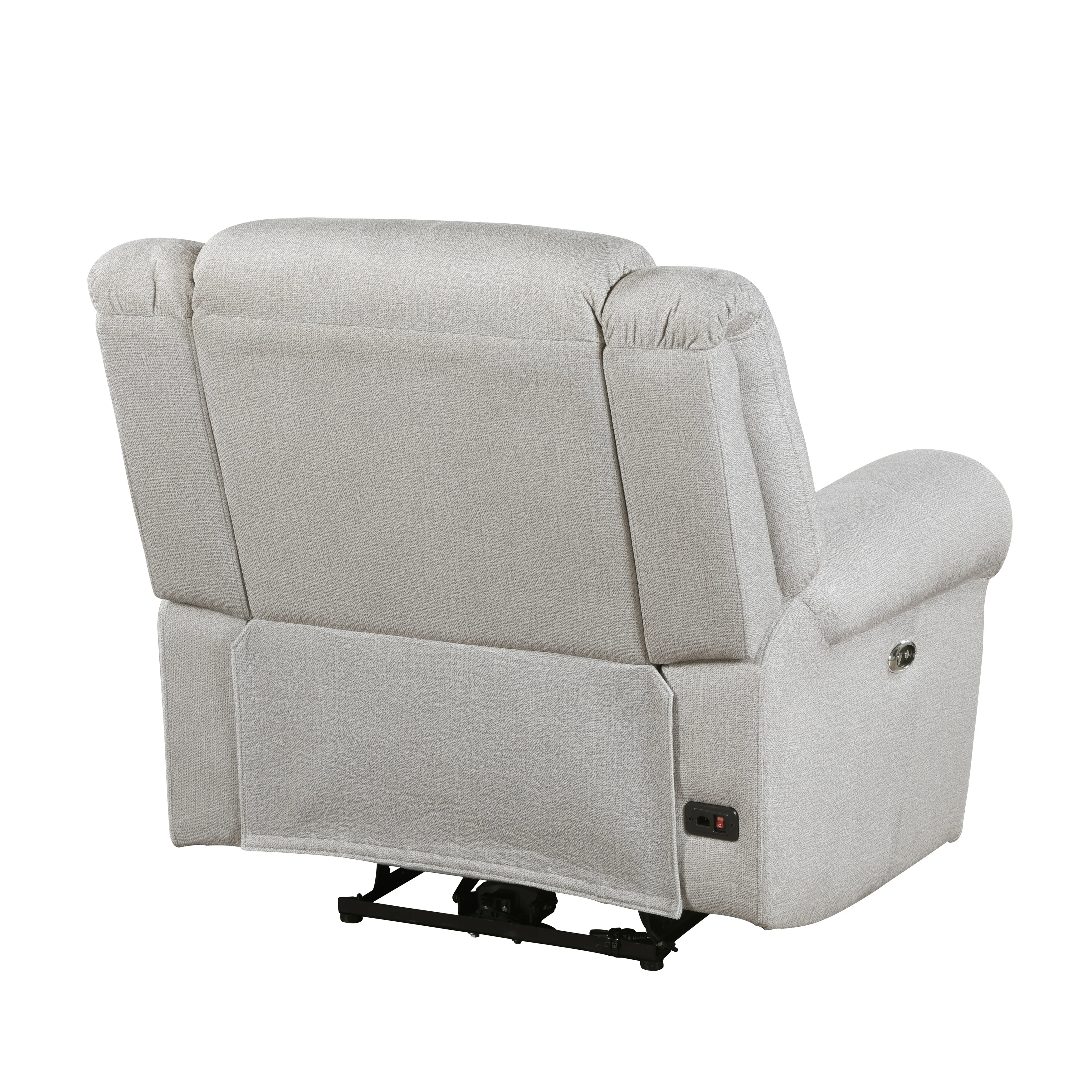 Brennen Power Reclining Chair in Gray - 9204MT-1PW - Image 4