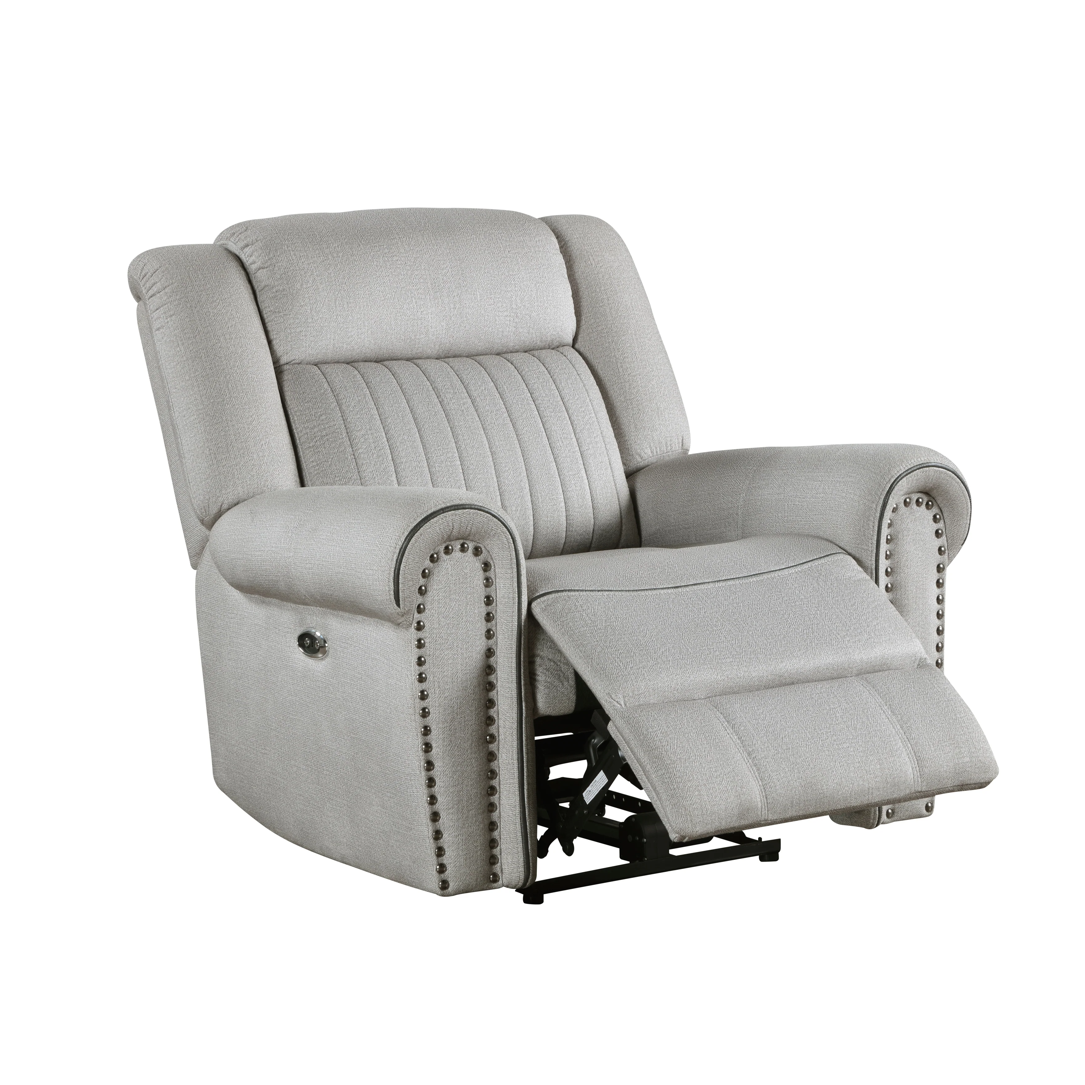 Brennen Power Reclining Chair in Gray - 9204MT-1PW - Image 6