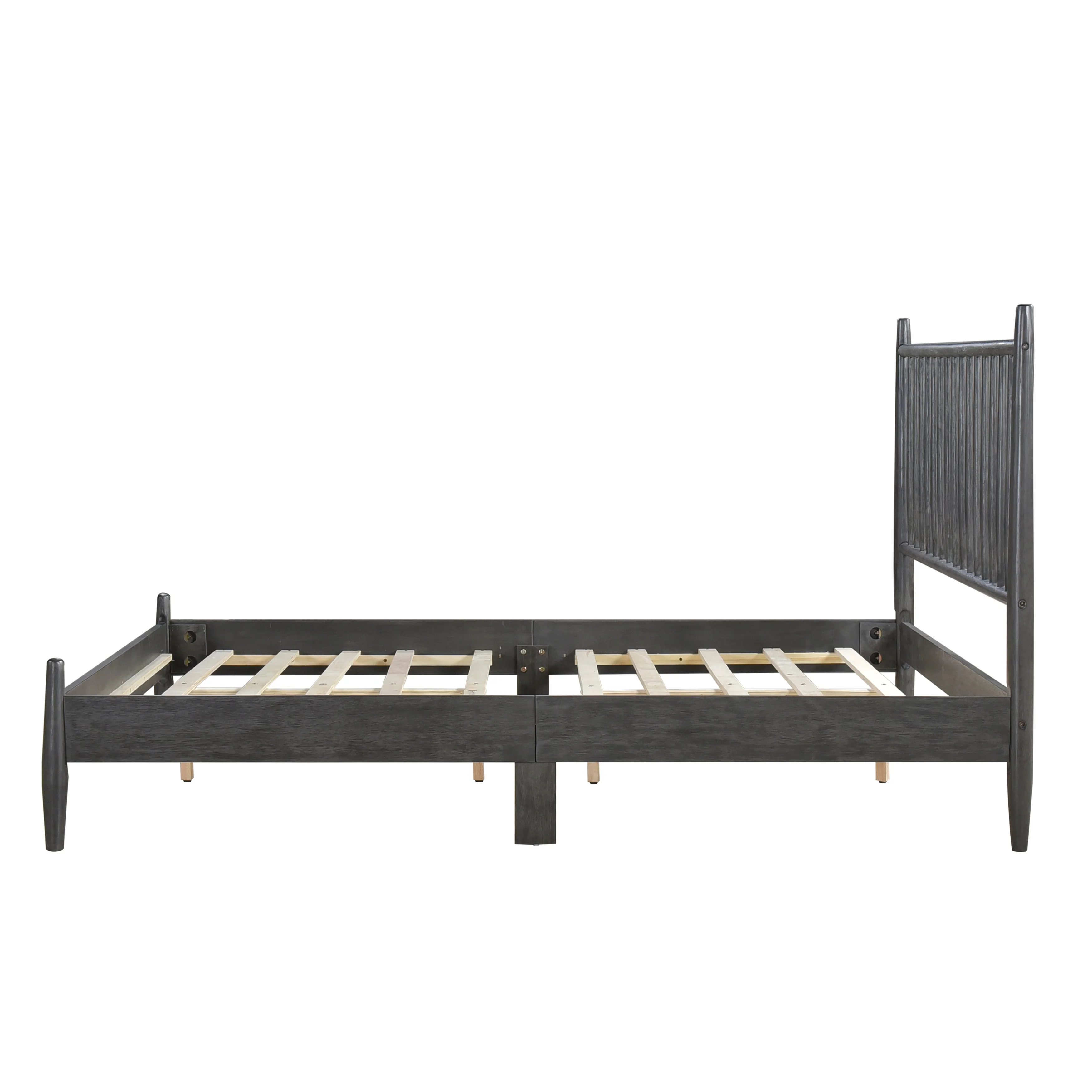 Brickell Full Platform Bed in Gray - 1490GYF-1 - Image 6