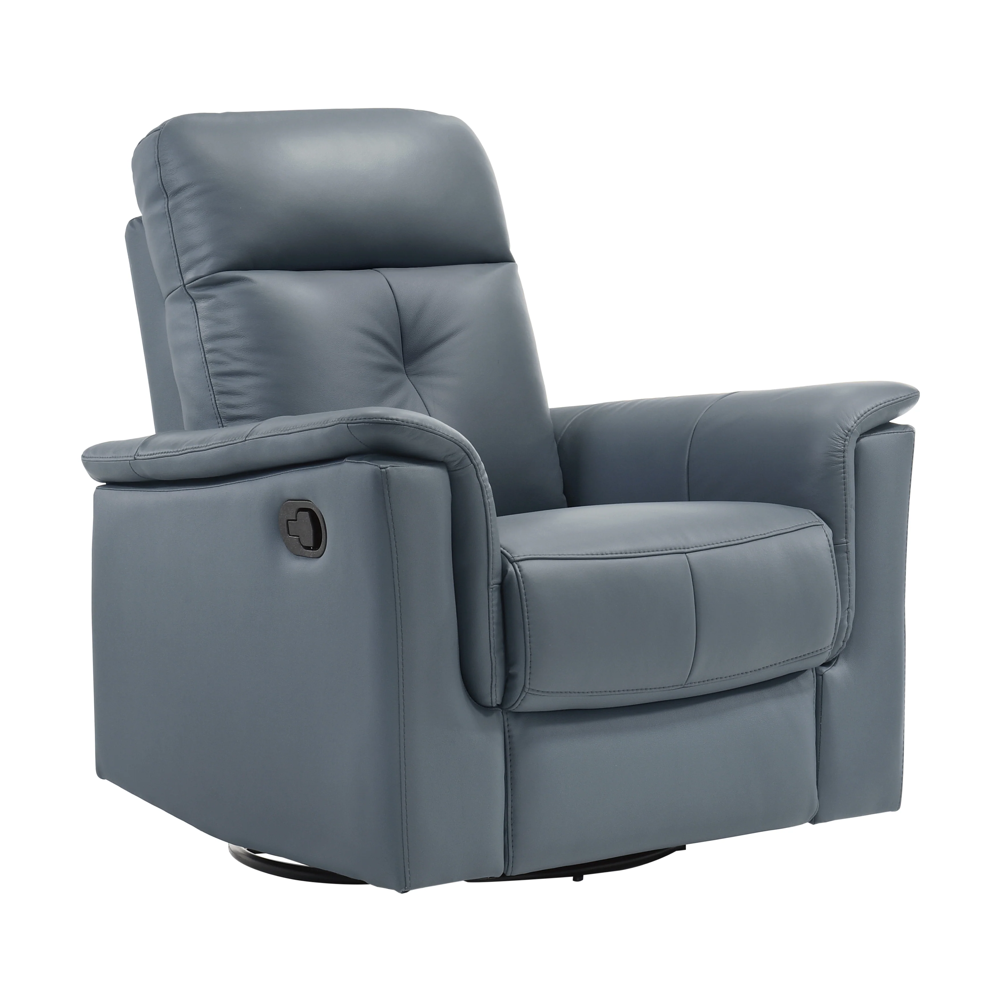 Bristow Swivel Glider Reclining Chair in Blue - 9620BGY-1 - Image 2