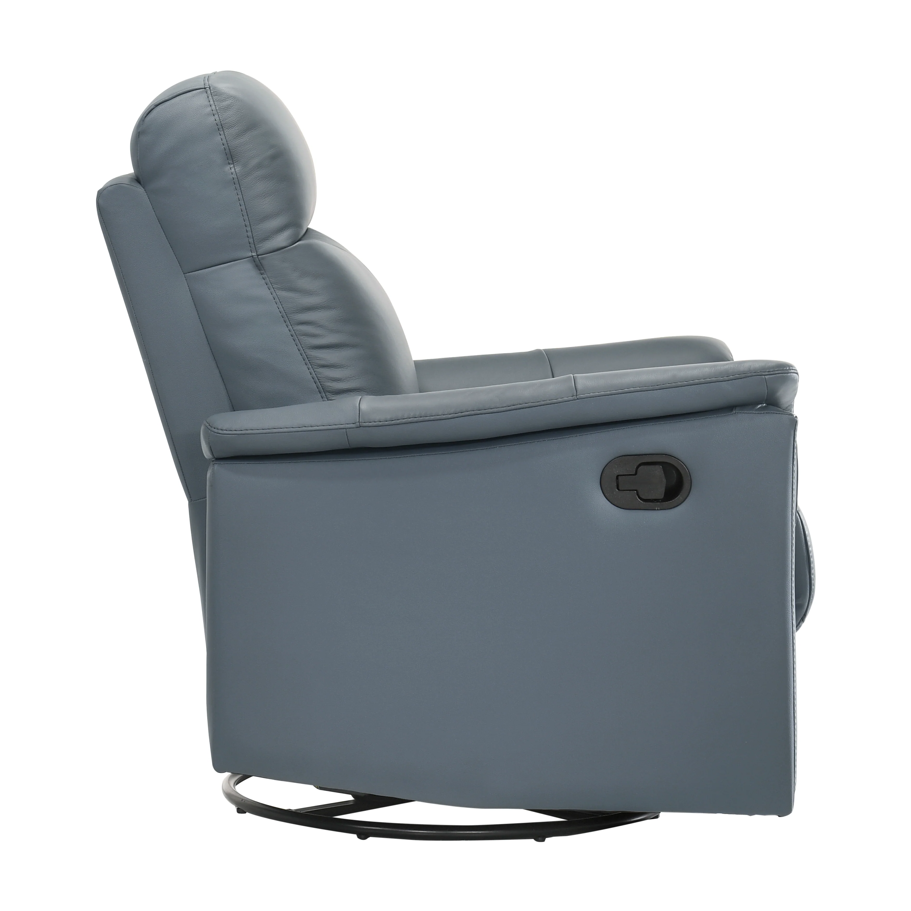 Bristow Swivel Glider Reclining Chair in Blue - 9620BGY-1 - Image 3