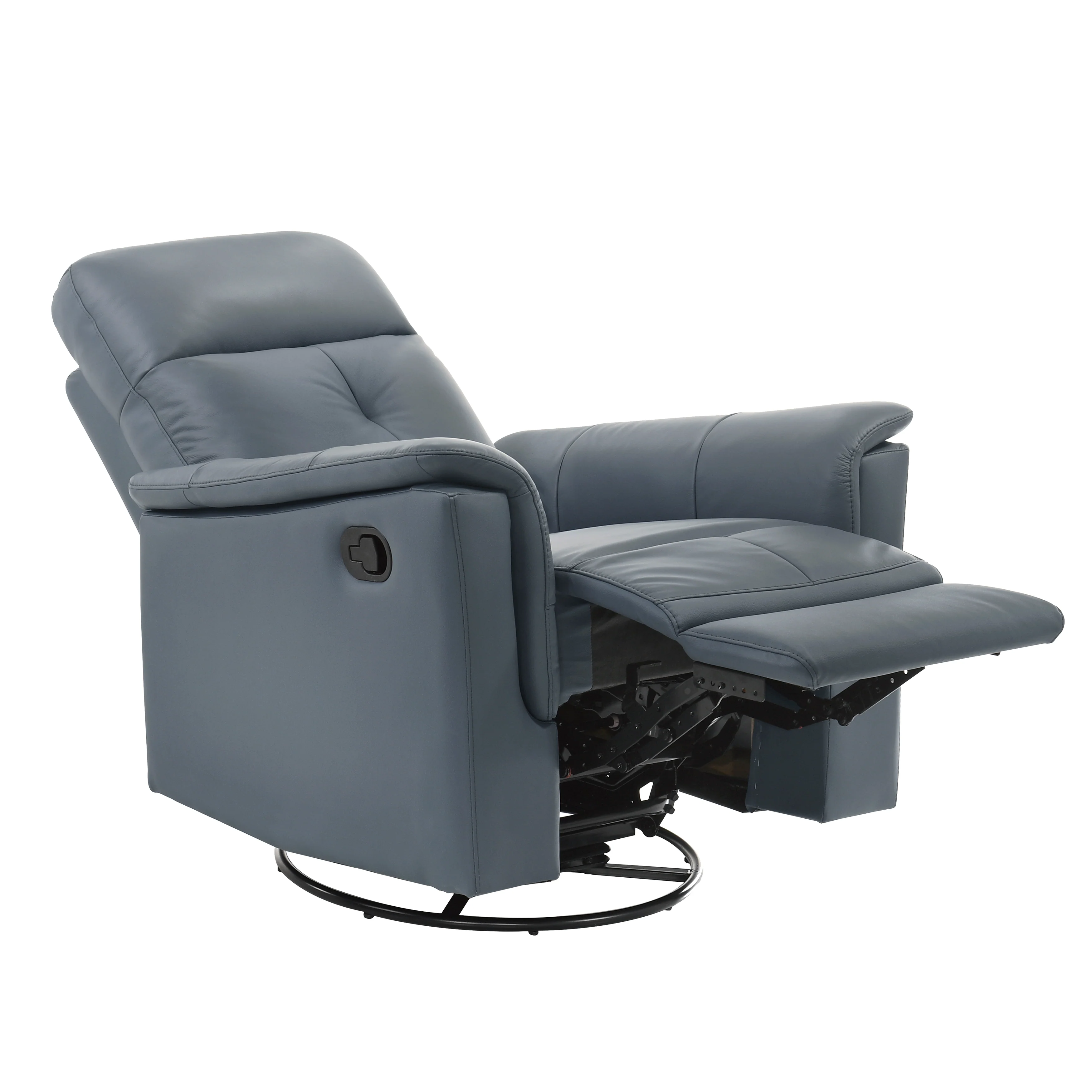 Bristow Swivel Glider Reclining Chair in Blue - 9620BGY-1 - Image 5