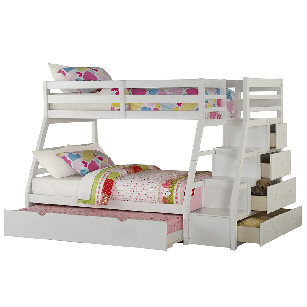 Bunk Bed (T/F) w/Trundle (Full) & Storage - Image 4