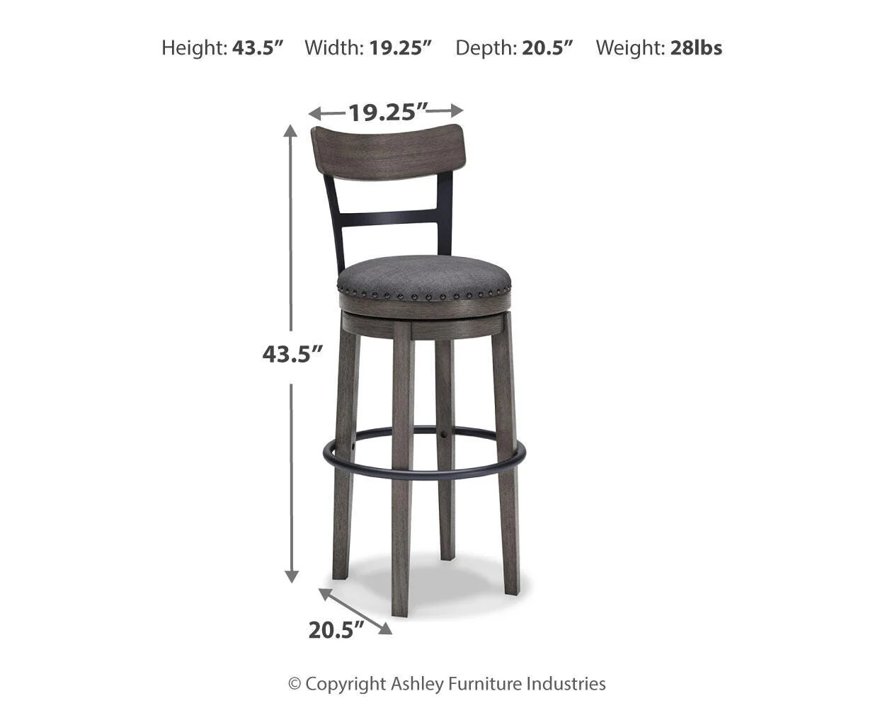 Caitbrook Bar Height Bar Stool - Image 7