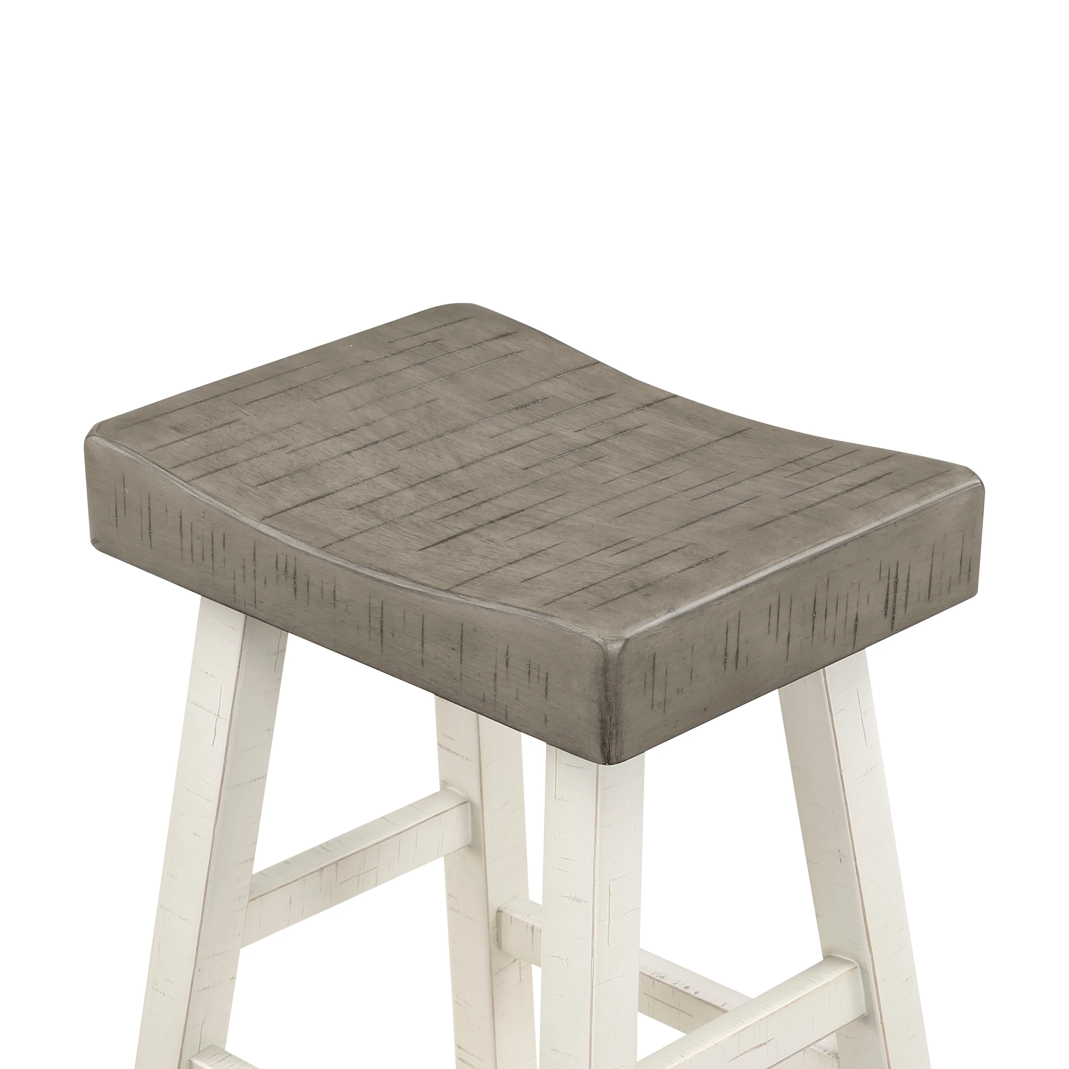 Caspian PUB HEIGHT STOOL in Brown/White - 5687WTT-29 - Image 3