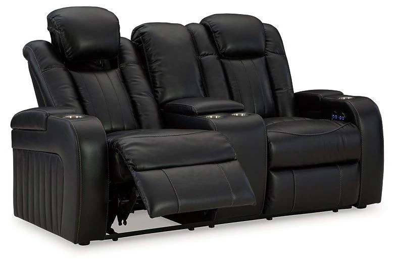 Caveman Den Power Reclining Loveseat with Console - Image 5