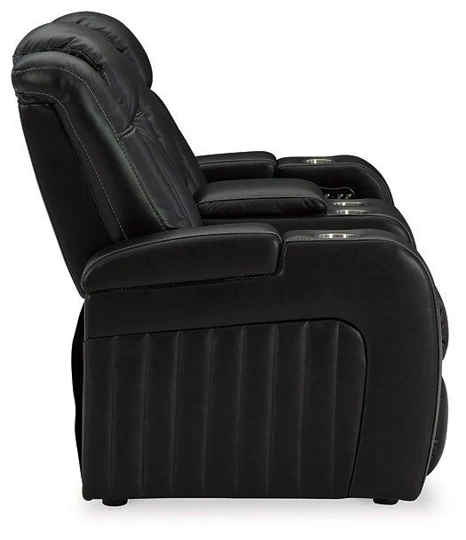 Caveman Den Power Reclining Loveseat with Console - Image 7
