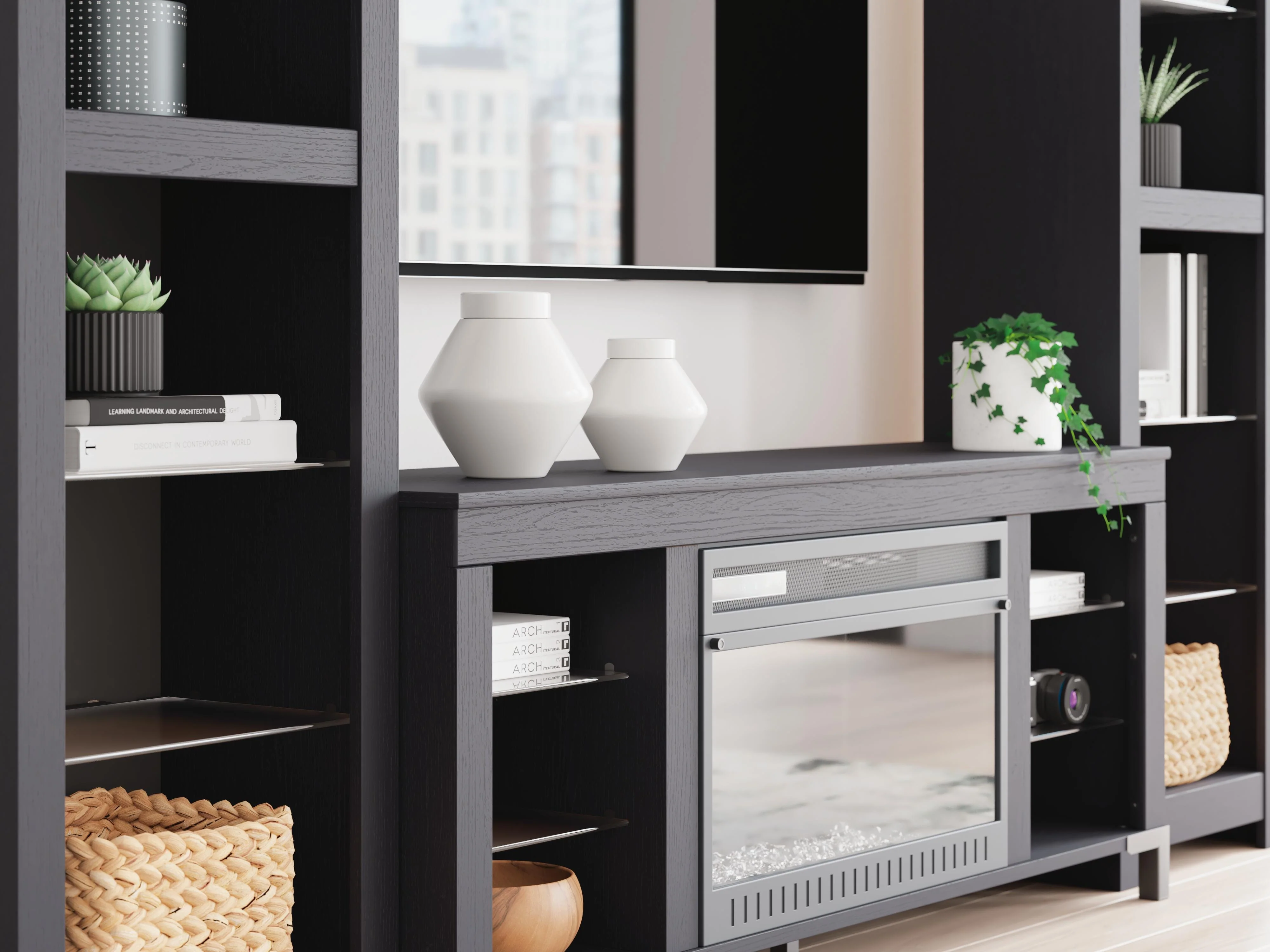Cayberry Entertainment Center with Electric Fireplace - Image 7