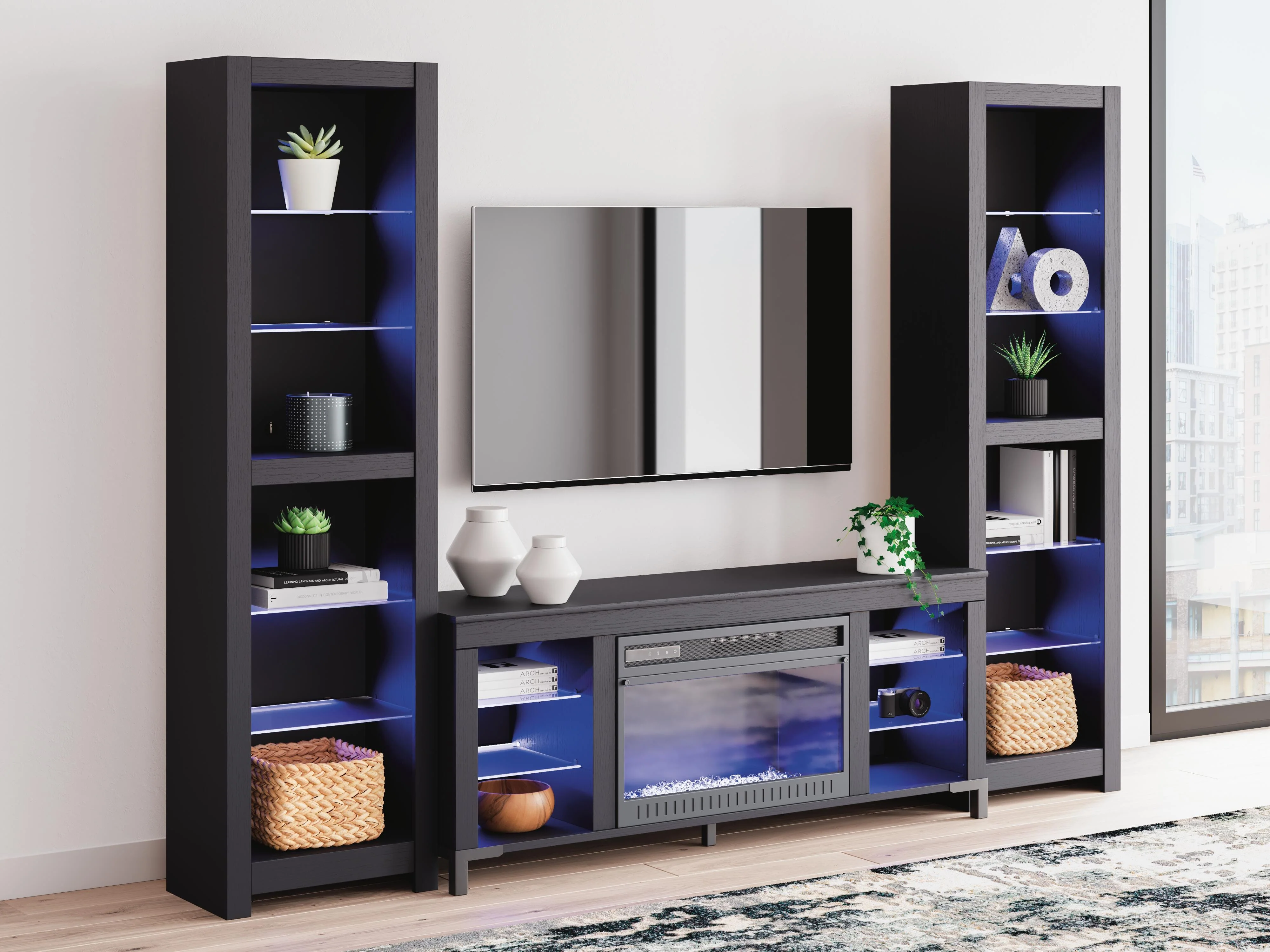Cayberry Entertainment Center with Electric Fireplace - Image 8