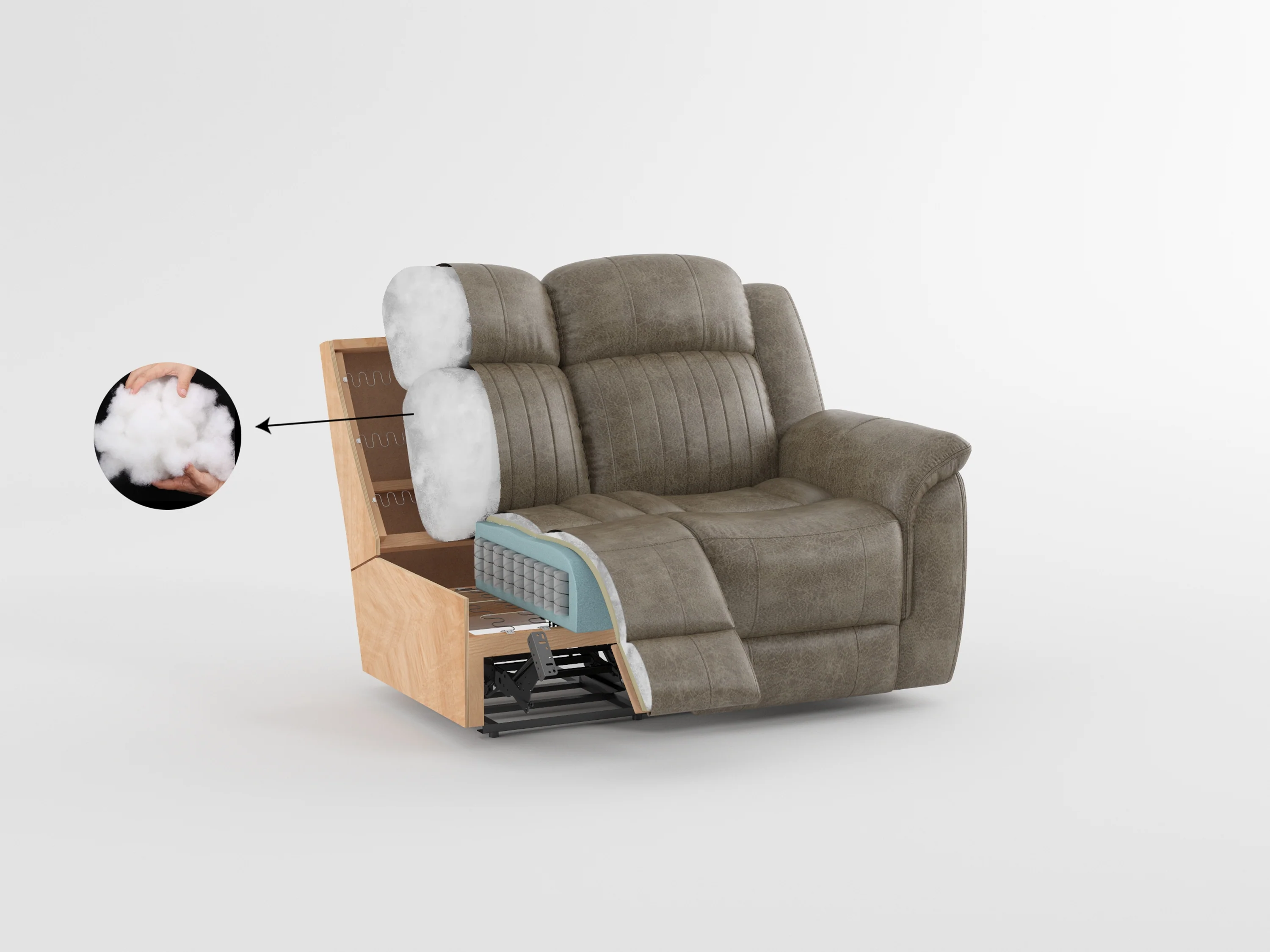 Centeroak Reclining Chair in Gray/Brown - 9479BRG-1 - Image 3