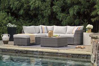 Cherry Point 4-piece Outdoor Sectional Set - Image 3