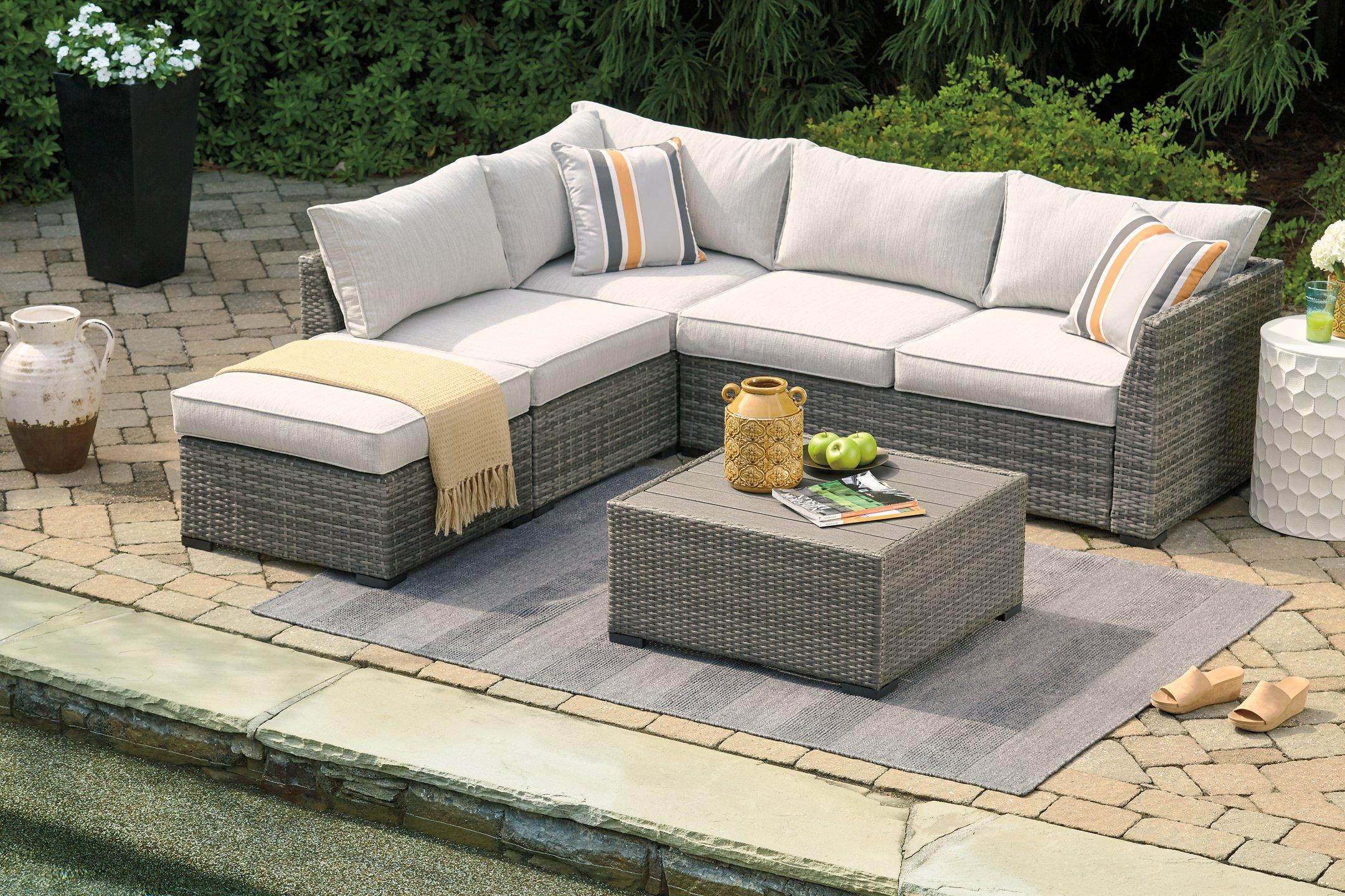Cherry Point 4-piece Outdoor Sectional Set - Image 6