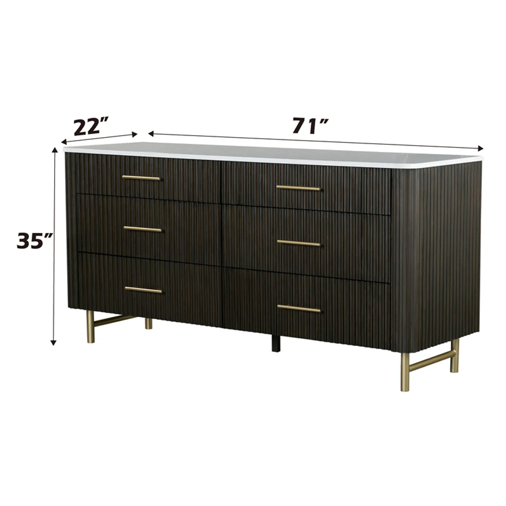 Clayten Dresser w/Marble Top - Image 6
