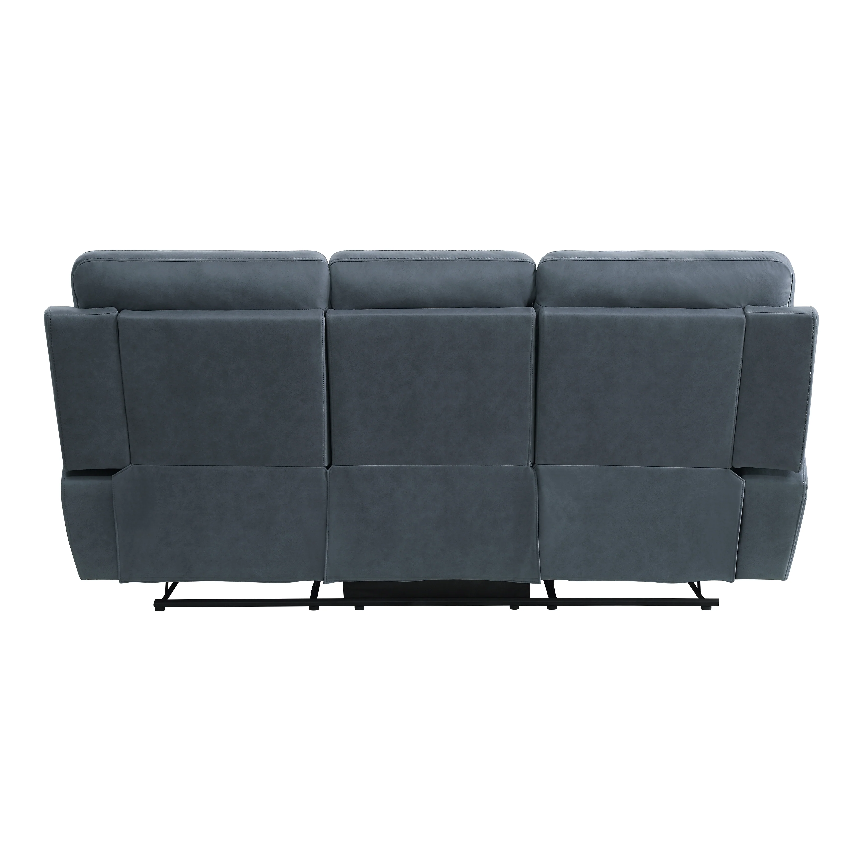 Clifton Double Reclining Sofa with Center Drop-Down Cup Holders in Blue - 9301BUE-3 - Image 3