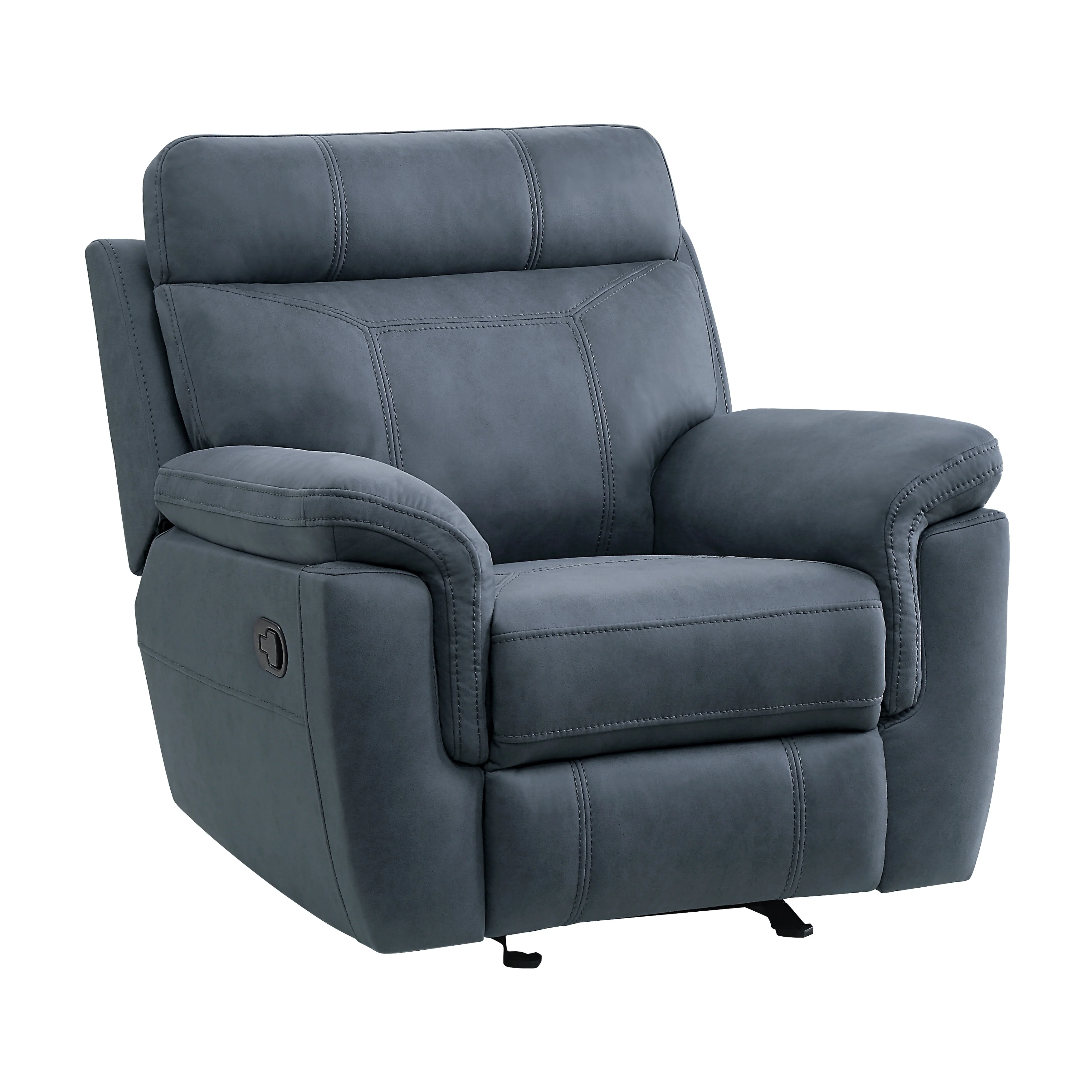 Clifton Glider Reclining Chair in Blue - 9301BUE-1 - Image 2