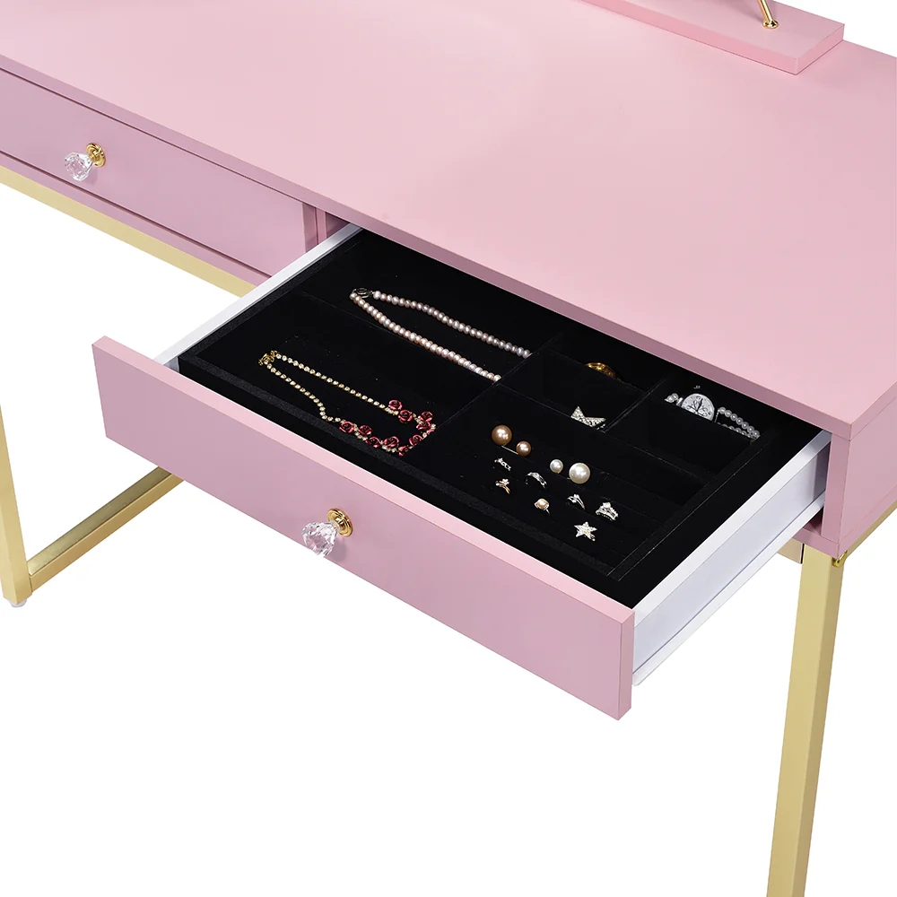 Coleen Vanity Desk w/Mirror & Jewelry Tray - Image 5