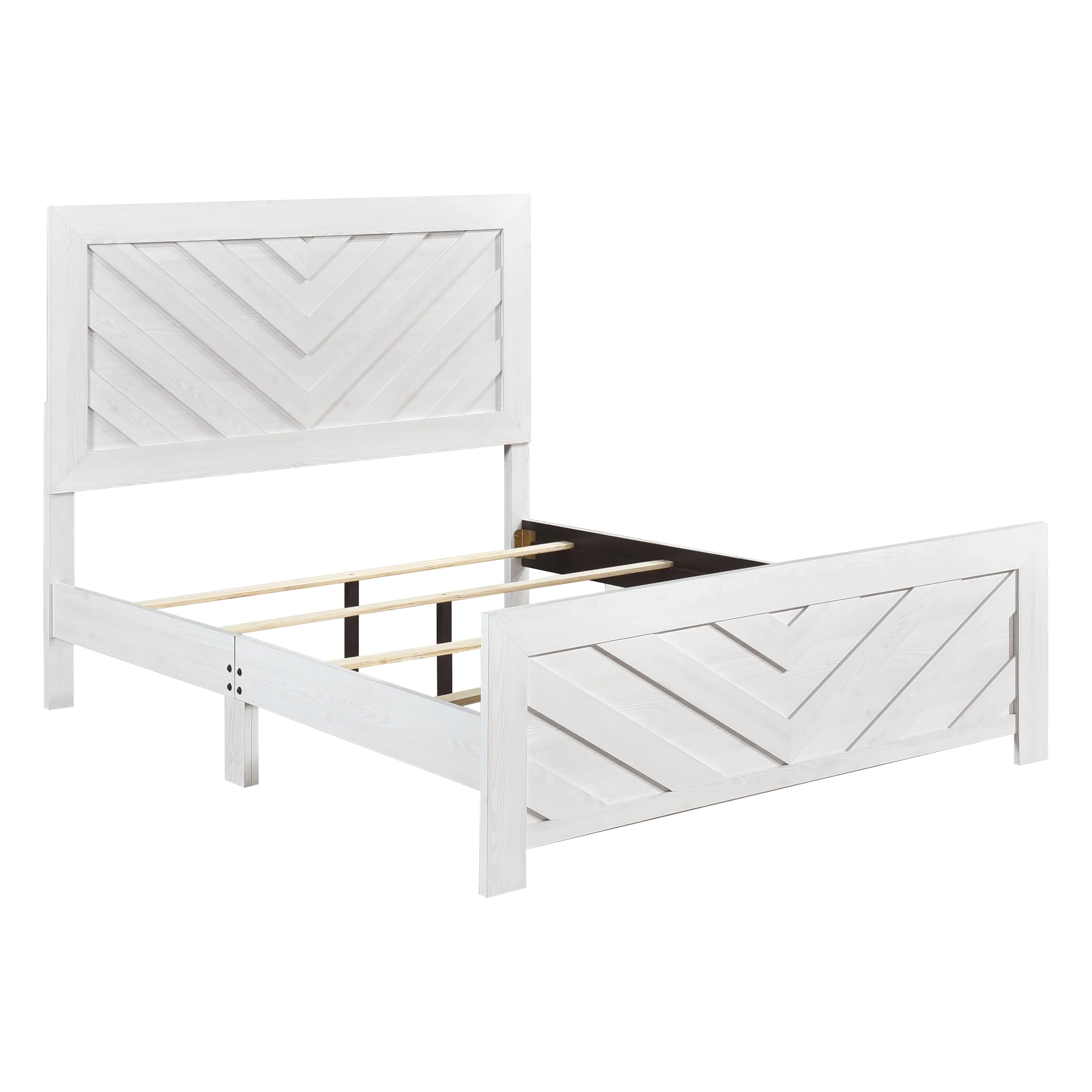 Corbin Full Bed in White - 1534NPWHF-1 - Image 4