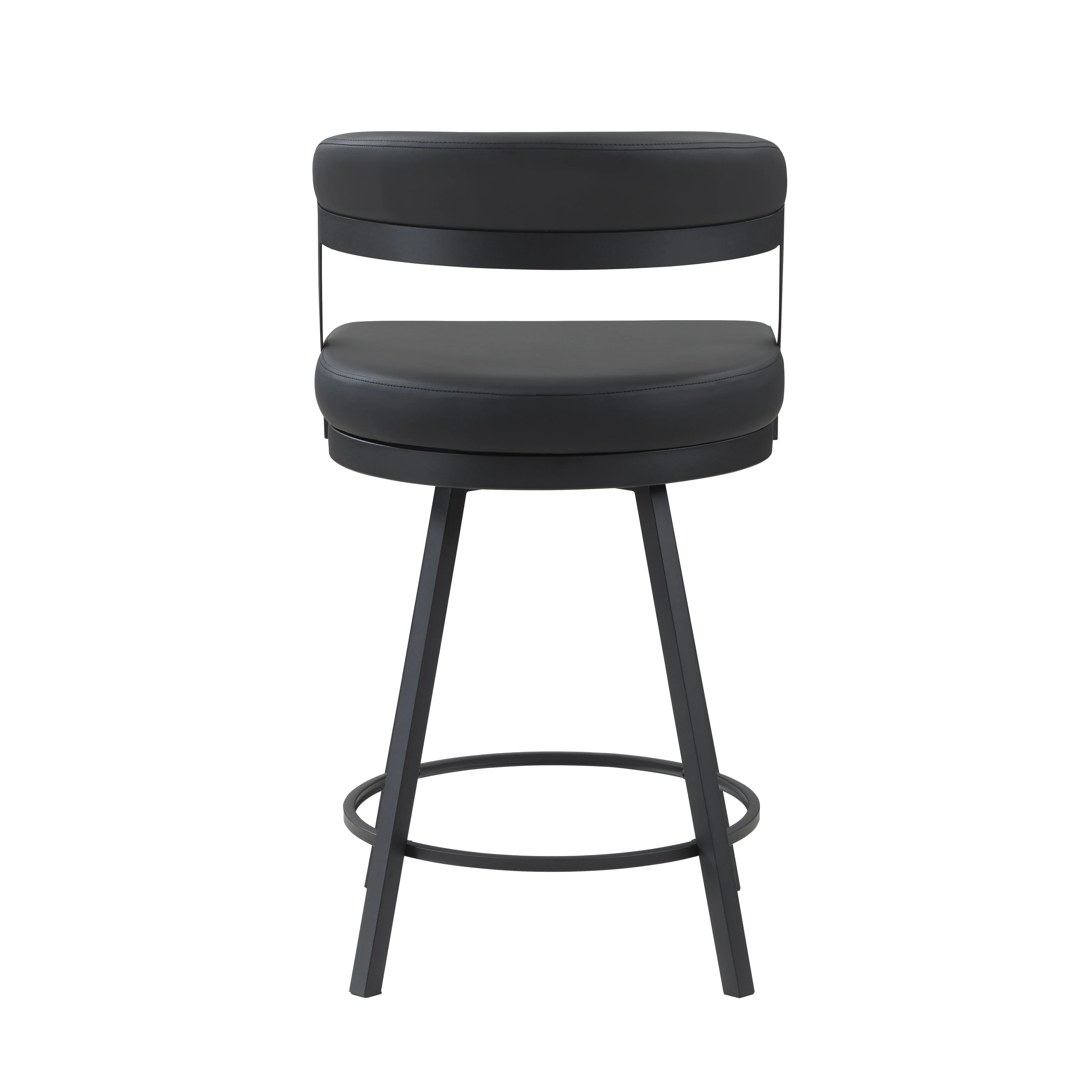 Crowley Swivel Counter Height Chair in Black - 5565-24BK - Image 3