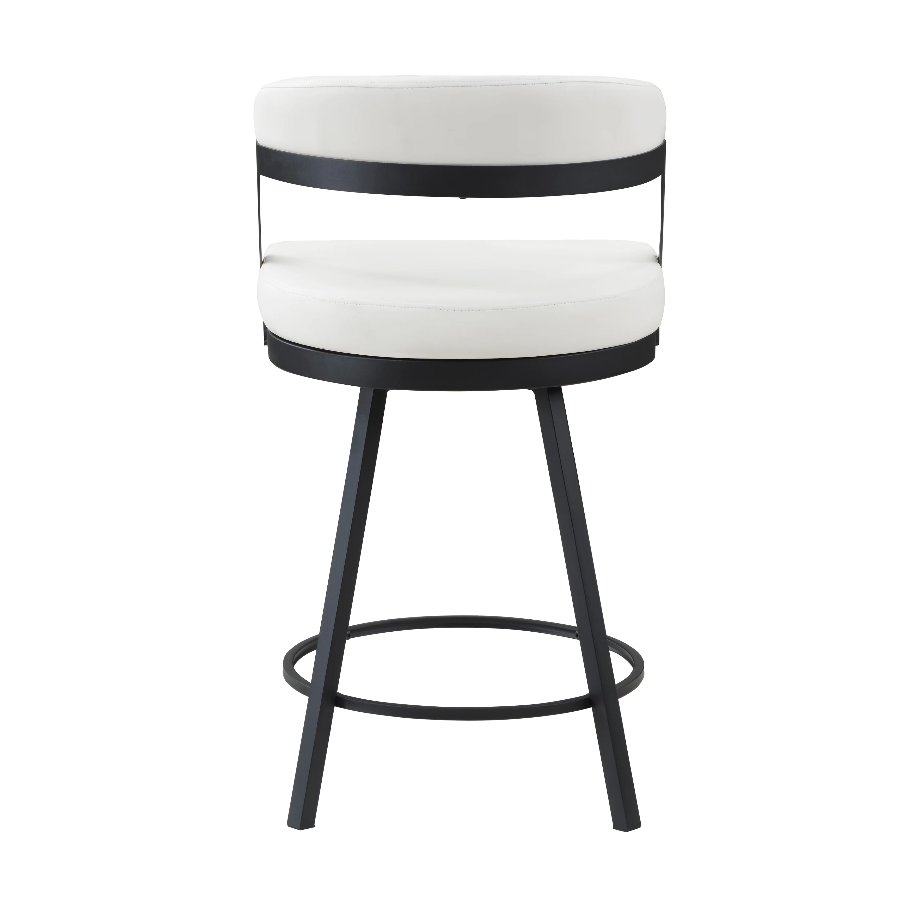 Crowley Swivel Counter Height Chair in Black/White - 5565-24WT - Image 3