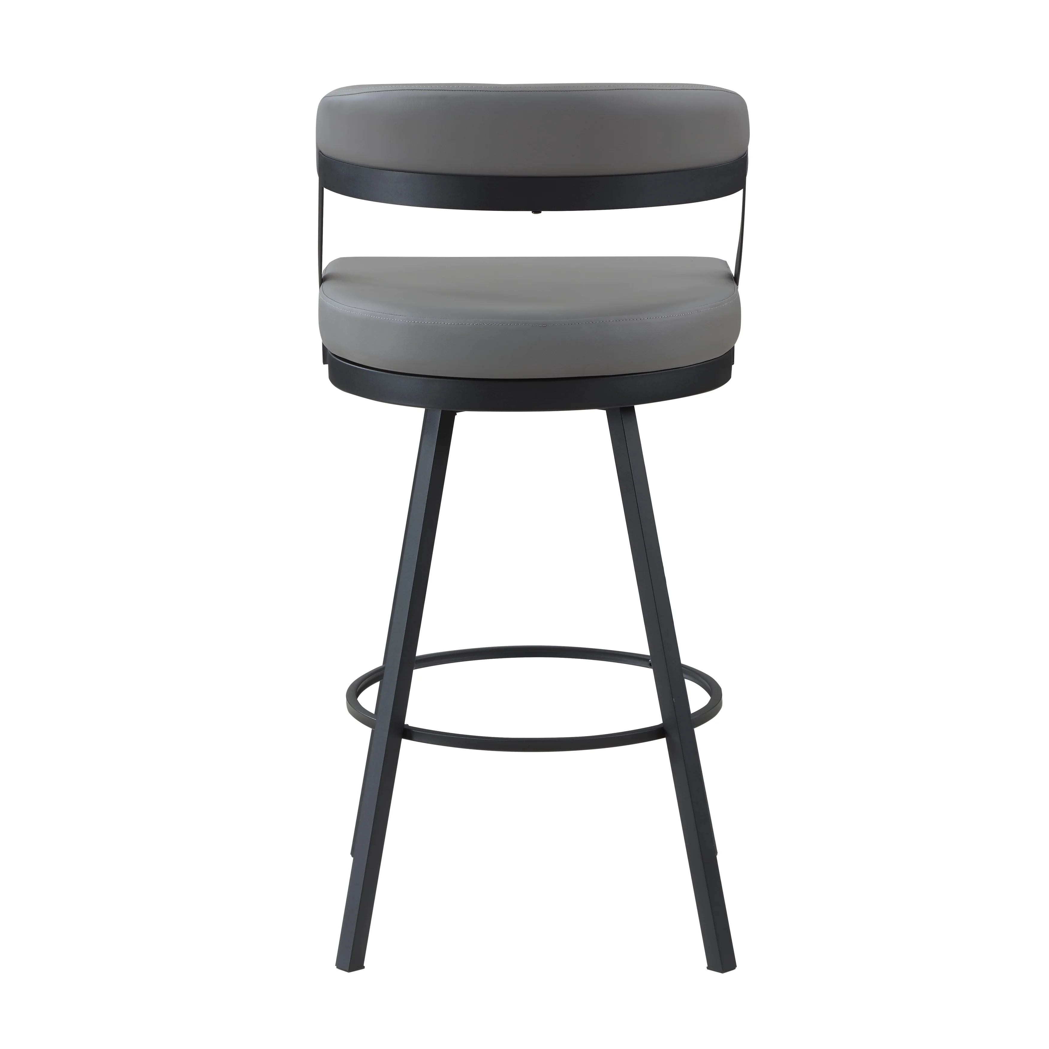 Crowley Swivel Pub Height Chair in Black/Gray - 5565-29GY - Image 3