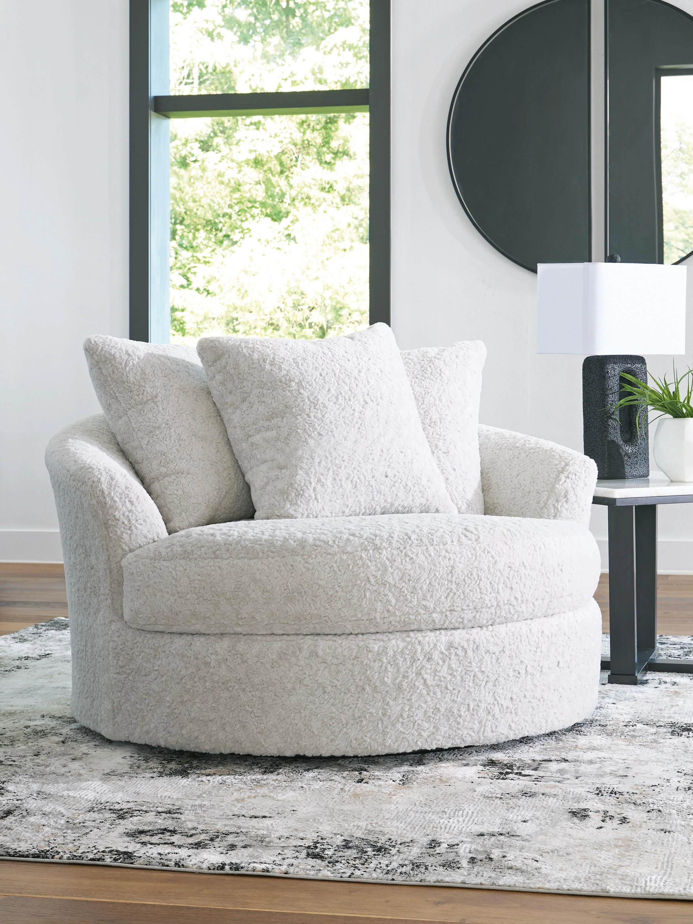 Cuddle Plush Oversized Swivel Accent Chair - Image 2